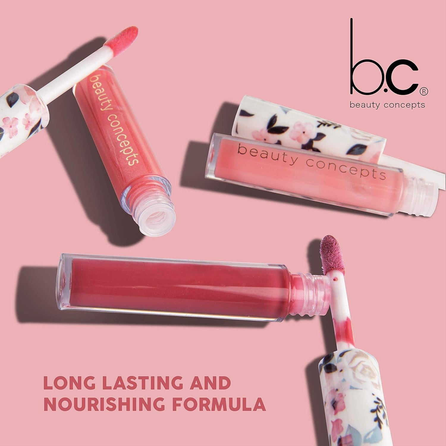 Set de Brillo Labial Beauty Concepts - 5 Colores Hidratantes