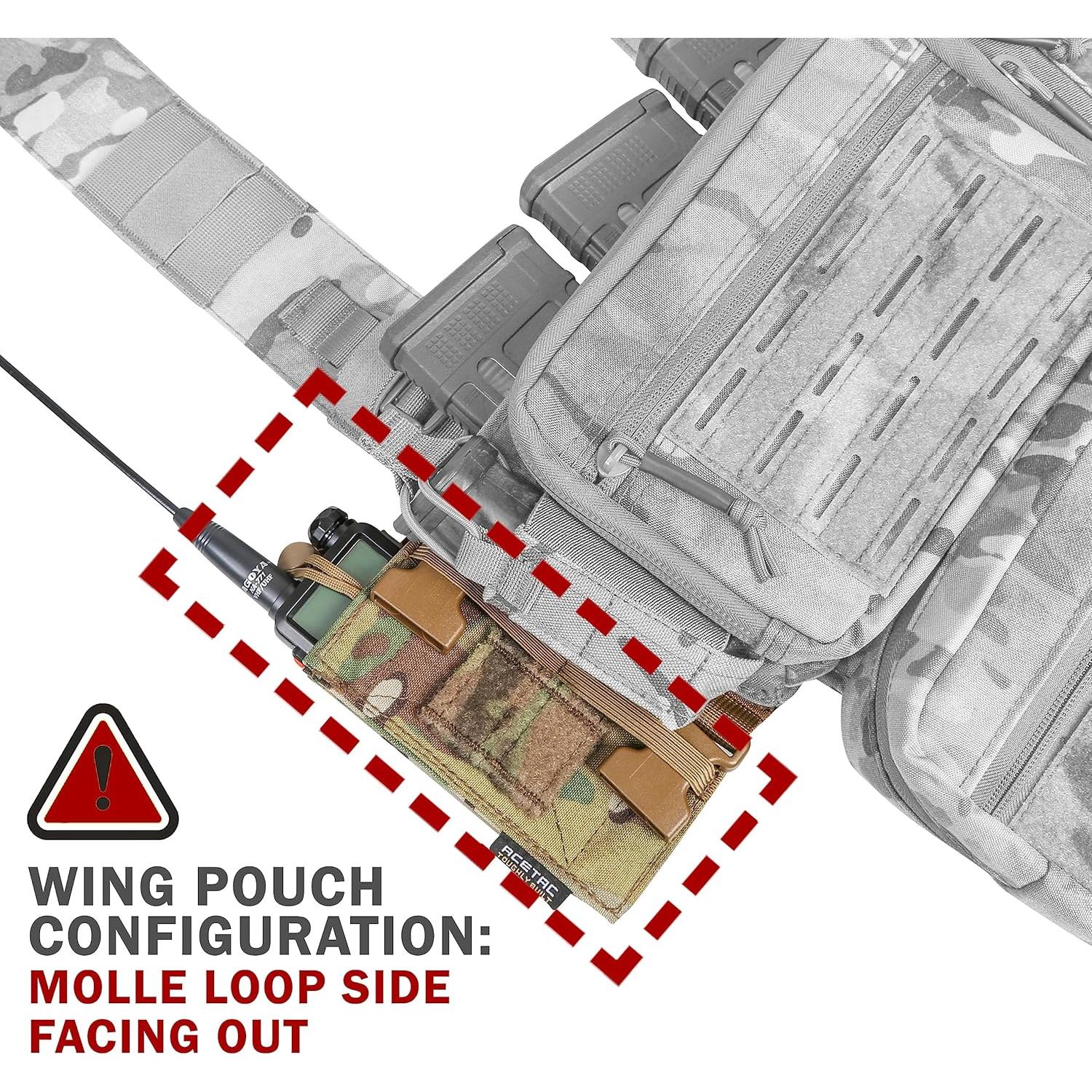 Arnés Táctico ACETAC S.O.P. con Soportes y Bolsillos
