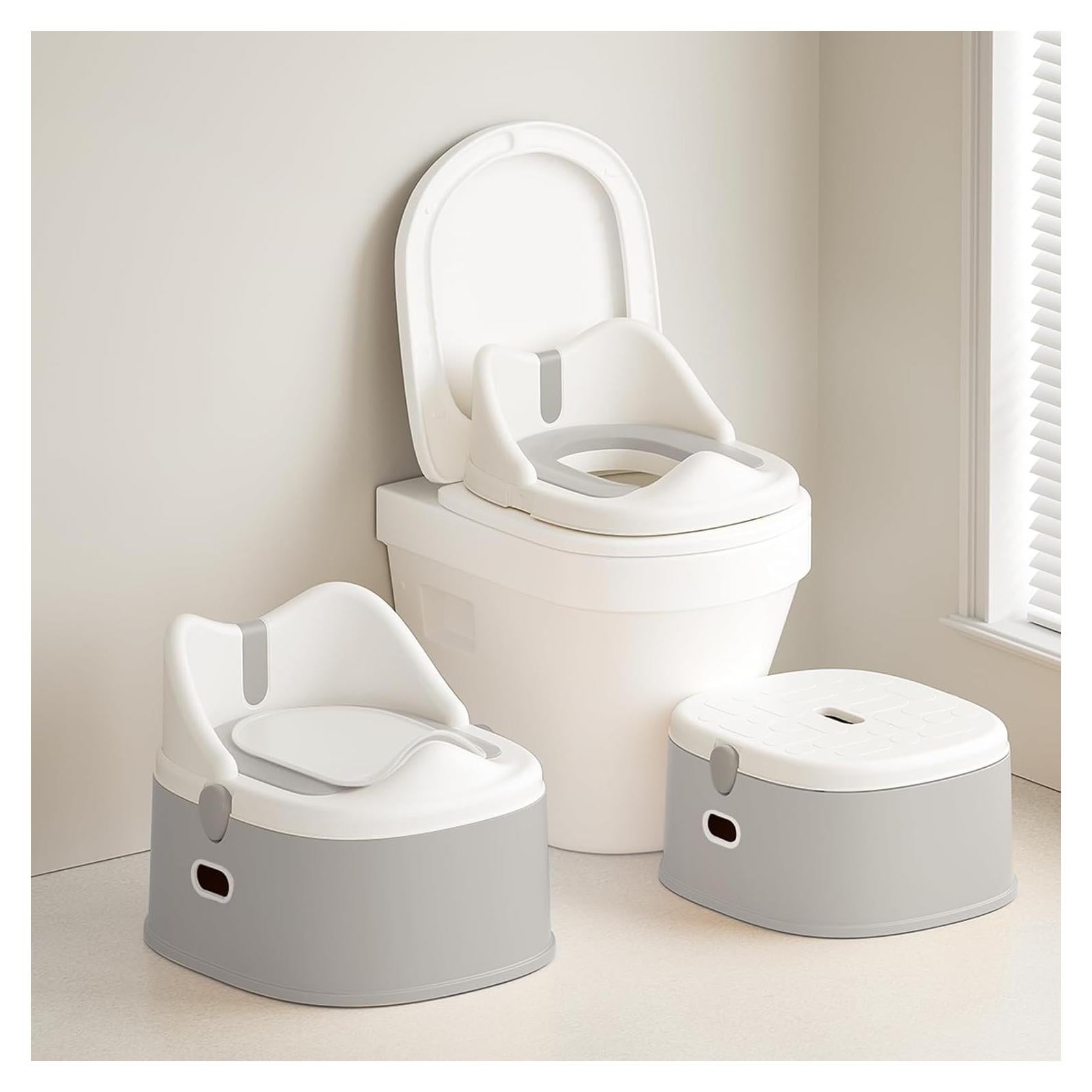 Inodoro de Entrenamiento 3 en 1 Minimiss para Niños Gris