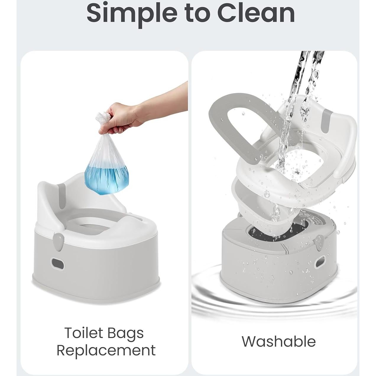 Inodoro de Entrenamiento 3 en 1 Minimiss para Niños Gris