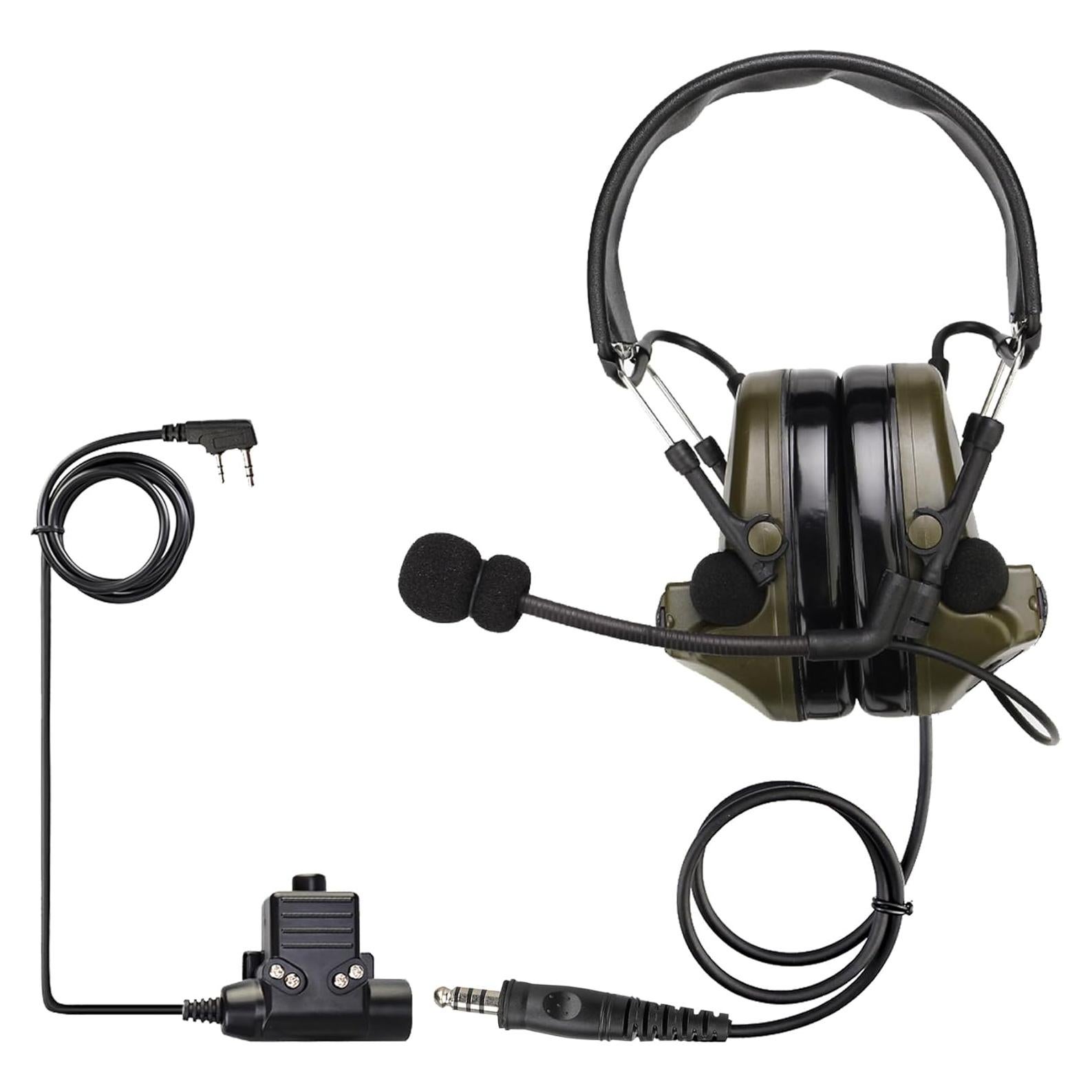 Auriculares Tácticos Retevis EHK007 con Micrófono y Reducción de Ruido