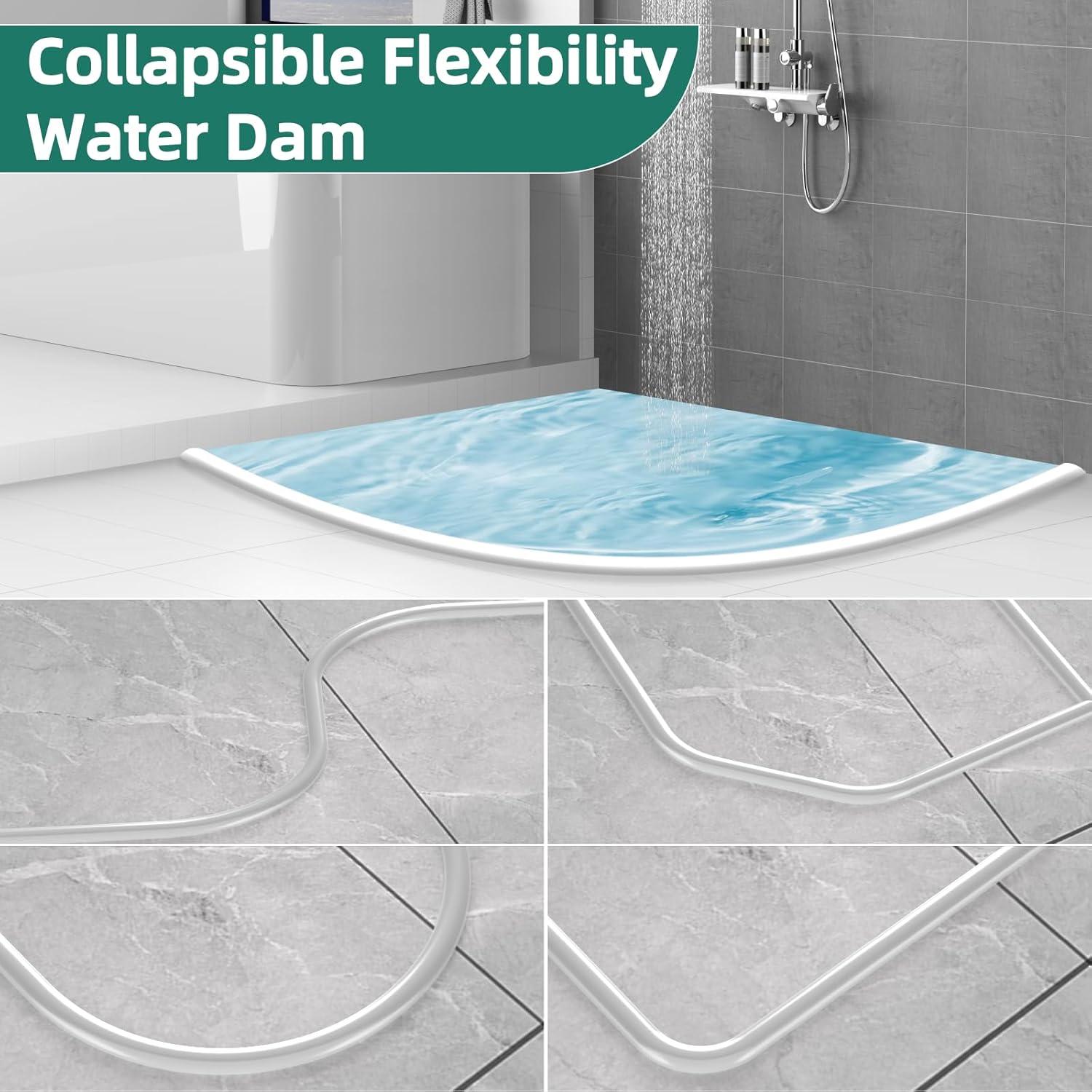 Dique de Agua para Ducha Vannesse 99.06 cm Silicona Flexible