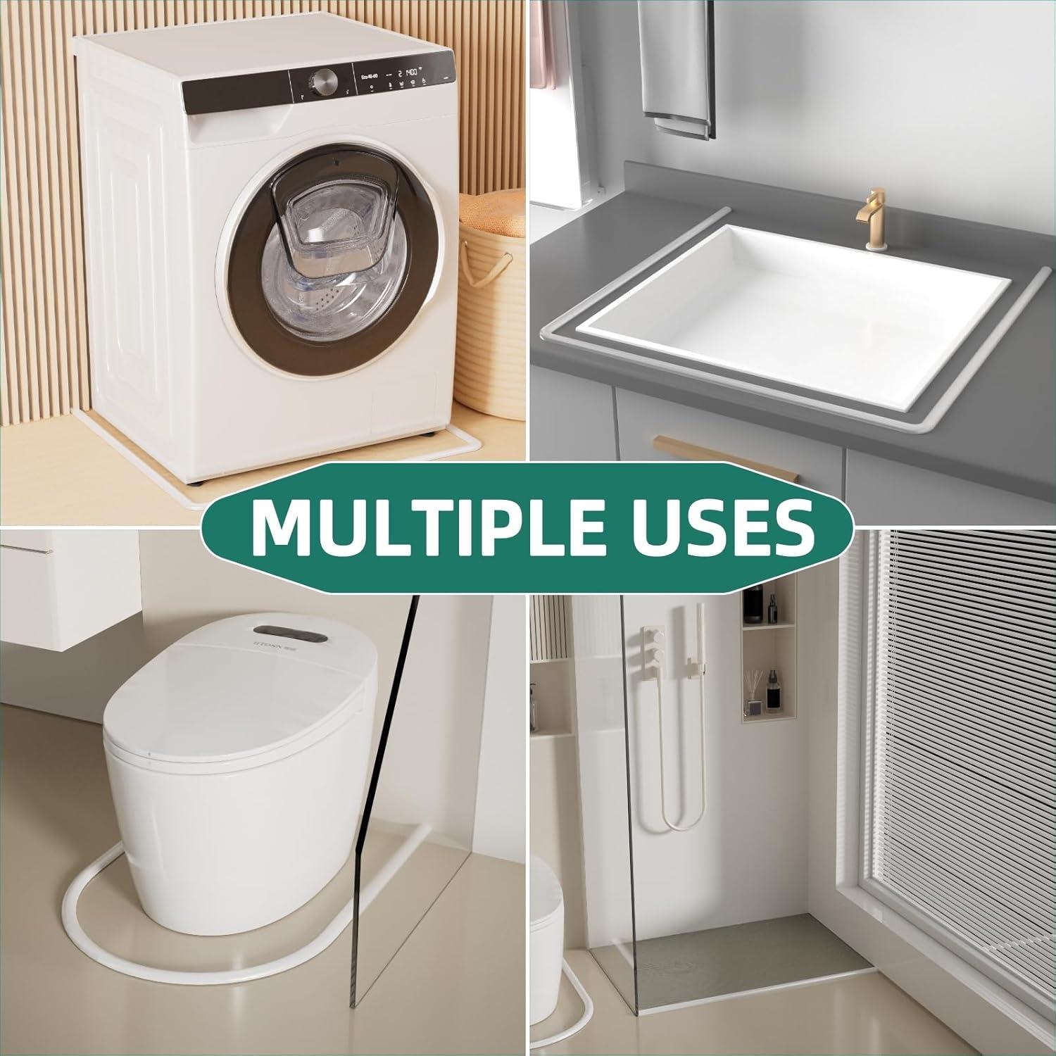 Dique de Agua para Ducha Vannesse 99.06 cm Silicona Flexible