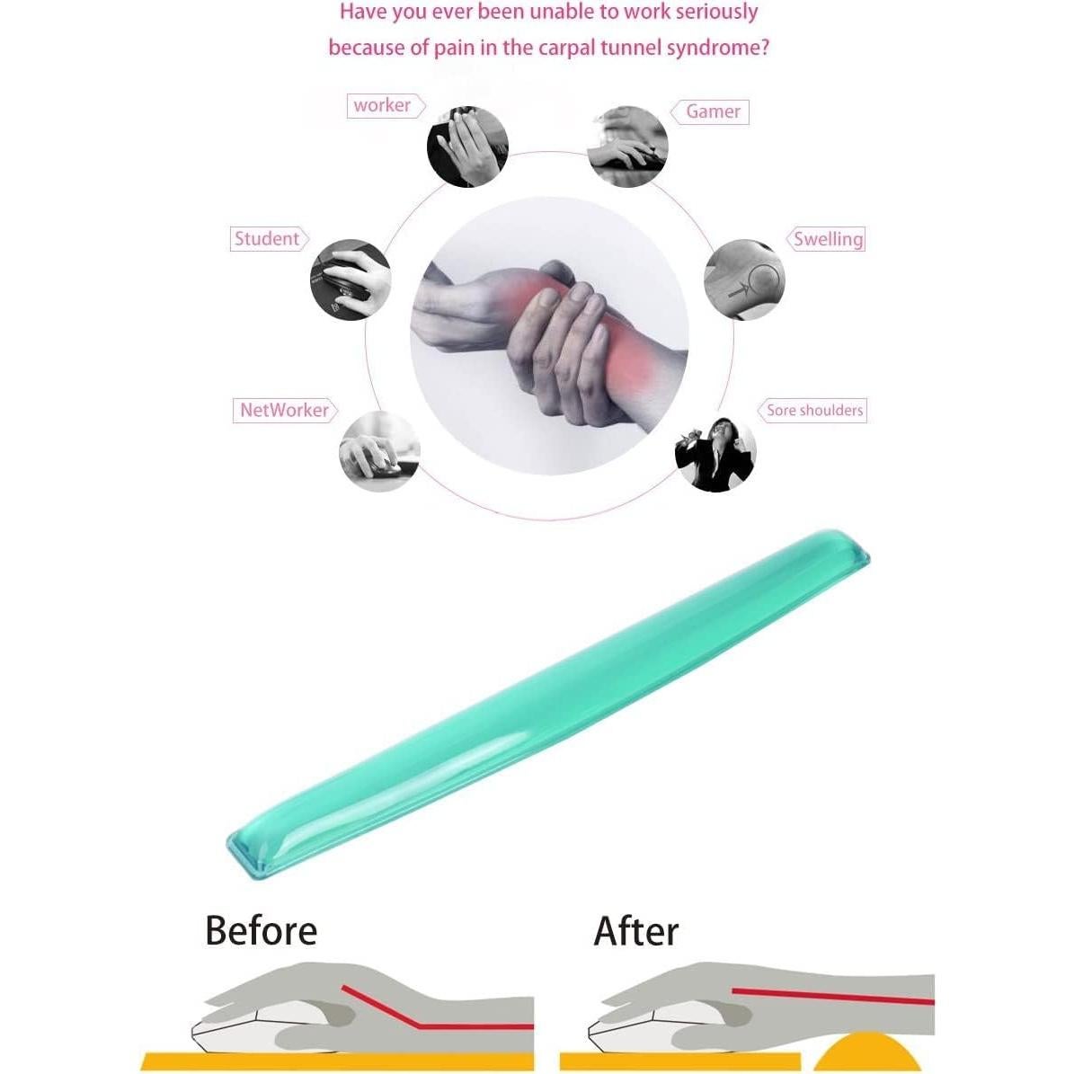 Reposamuñecas de Gel Ergonómico ABRONDA - Alivio Dolor Muñeca