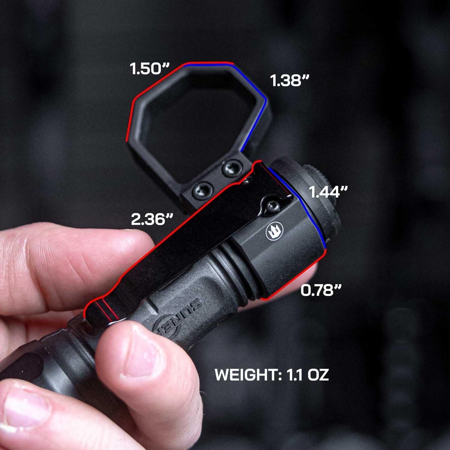 Anillo de Linterna Triton Cottos Aluminio 6061 T6 1"