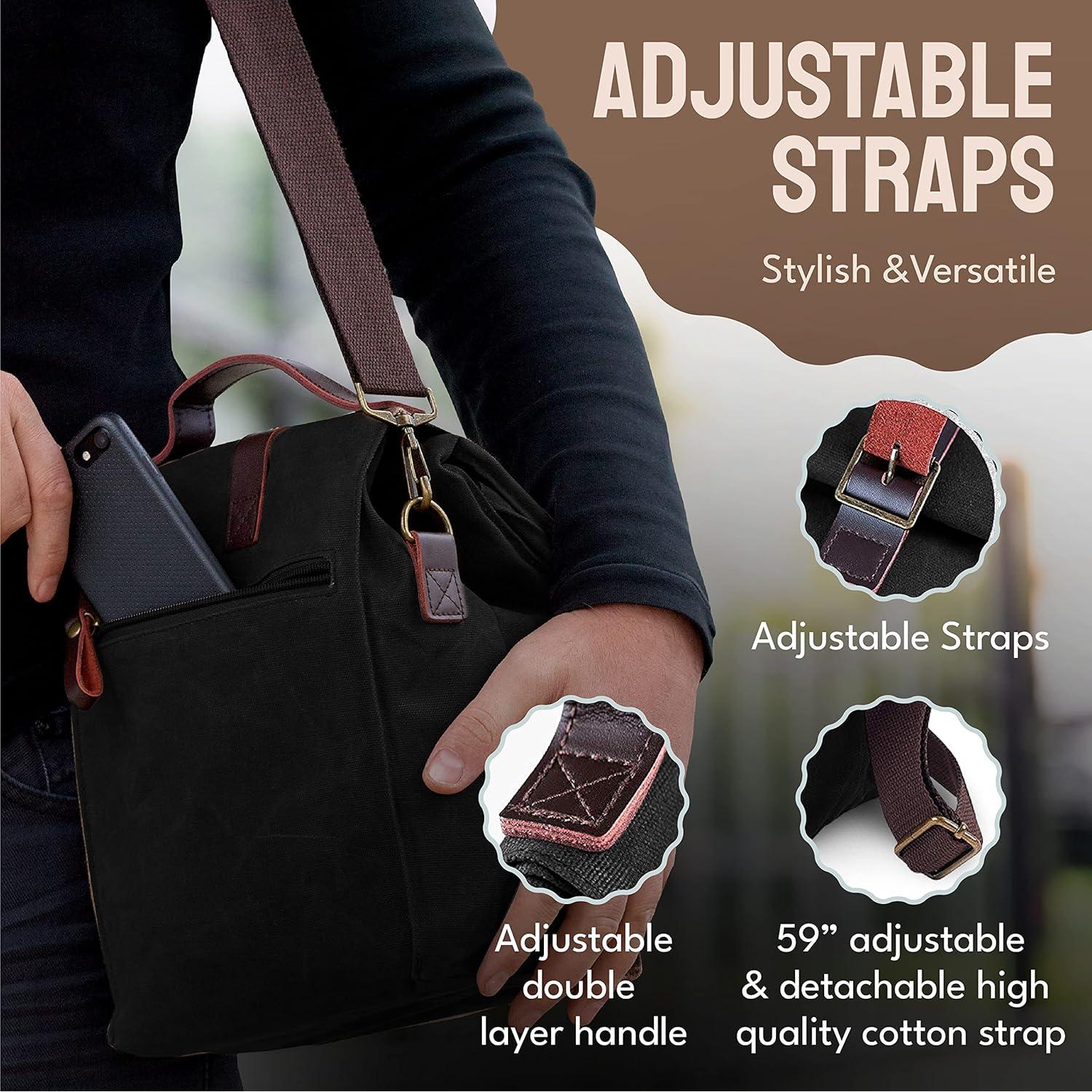 Bolsa de Almuerzo Aislada ASEBBO Negra 10L Reutilizable