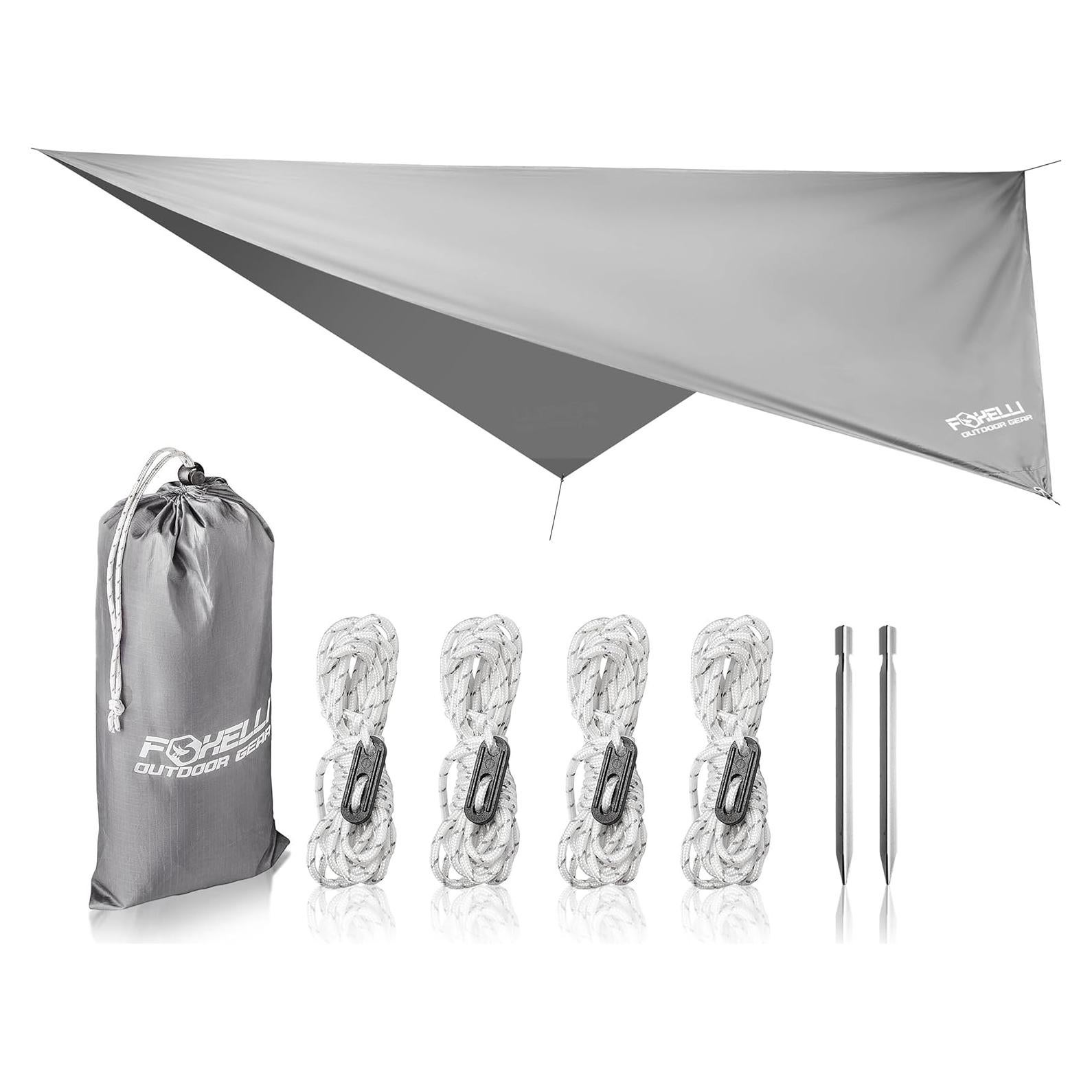 Lona para Hamaca Foxelli TARP_GRAY Impermeable 3,66x2,74m