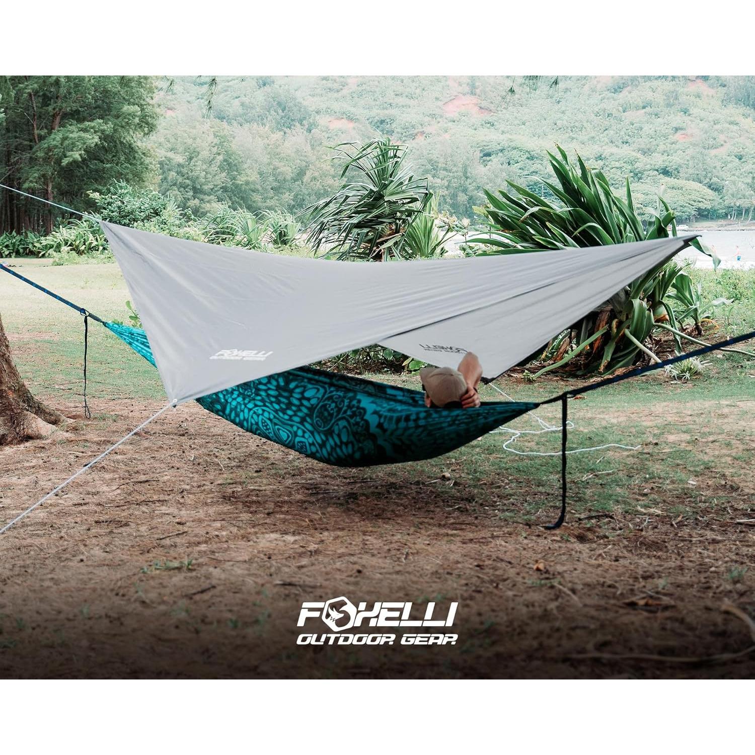 Lona para Hamaca Foxelli TARP_GRAY Impermeable 3,66x2,74m