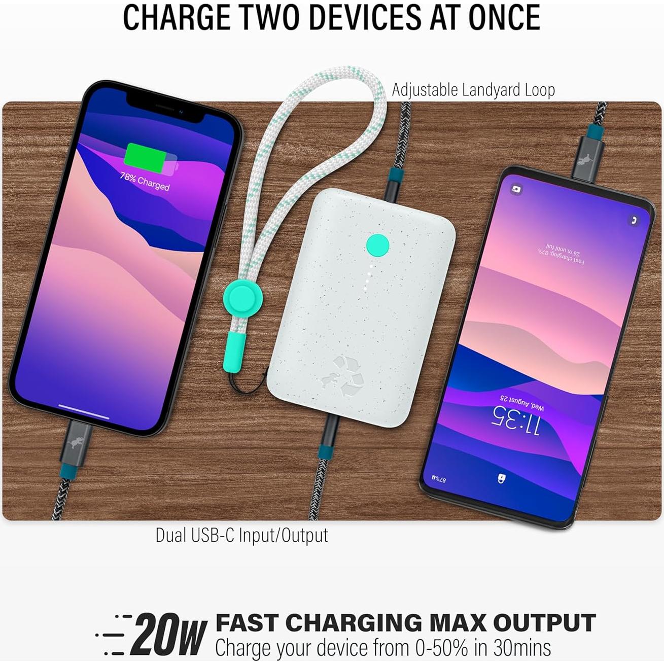 Cargador Portátil Nimble 10,000mAh Carga Rápida Dual USB-C