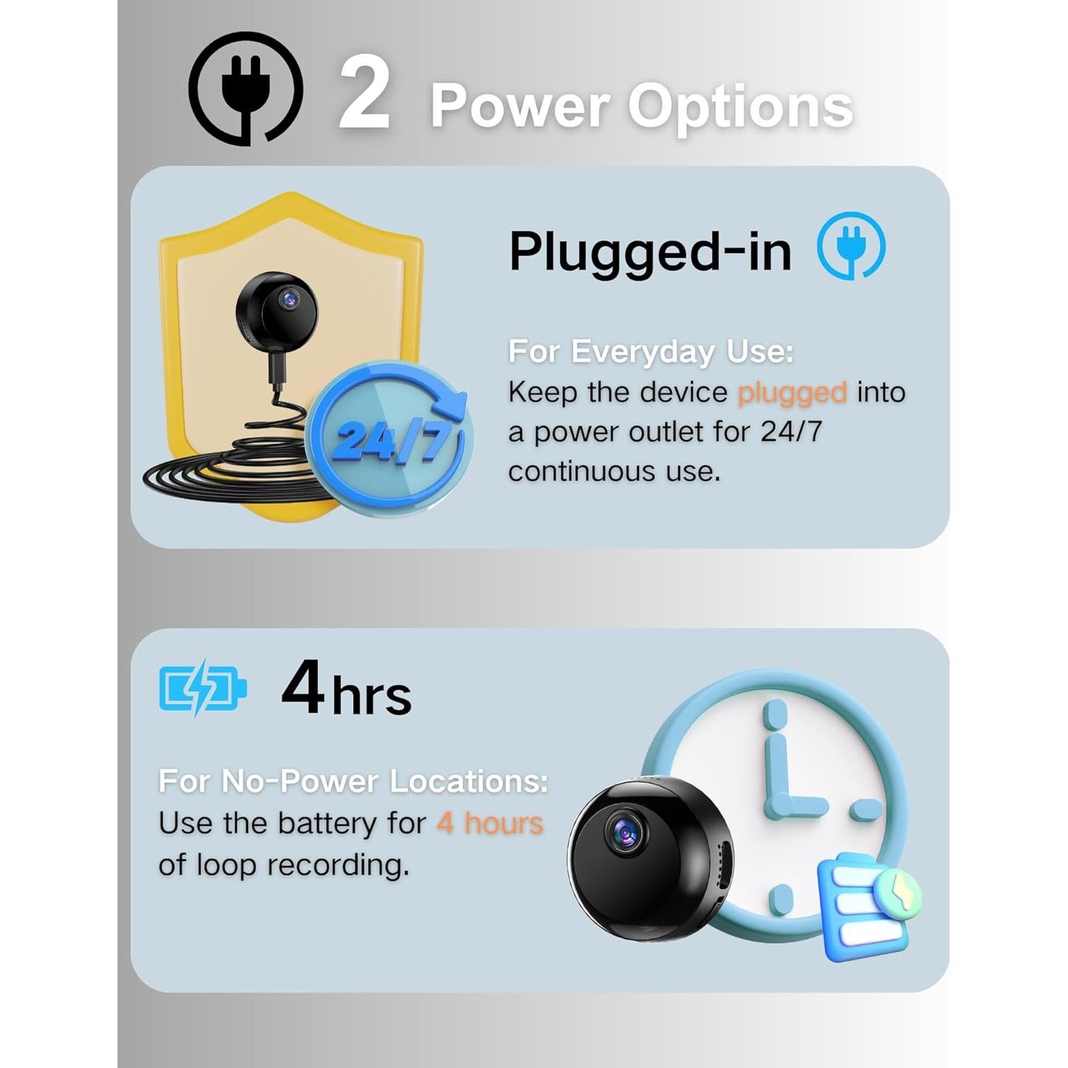 Cámara Interior Wi-Fi 1080P YIZHANZHAOMING con Visión Nocturna