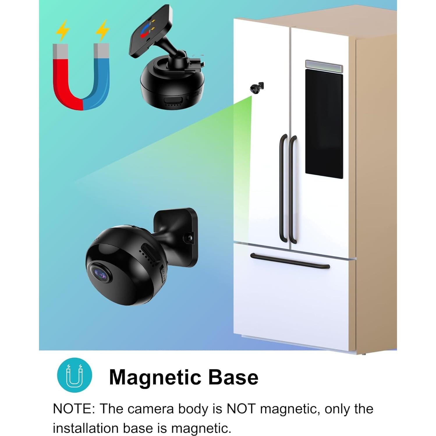 Cámara Interior Wi-Fi 1080P YIZHANZHAOMING con Visión Nocturna