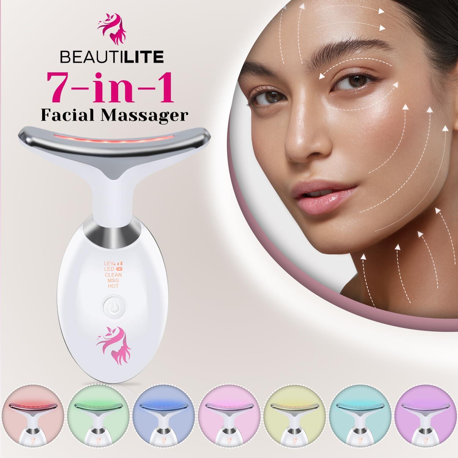 Masajeador Facial LED 7-en-1 Beautilite Antienvejecimiento