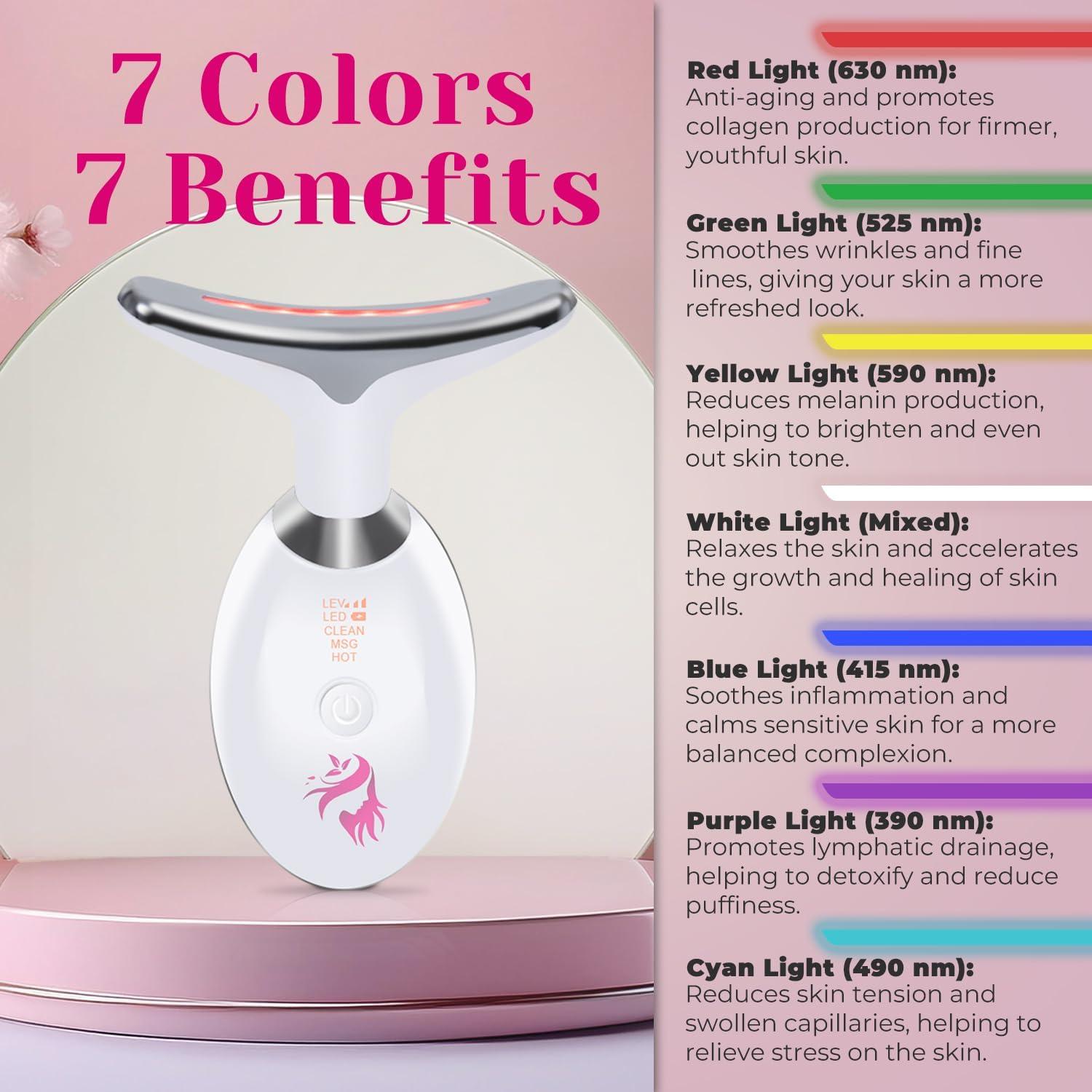 Masajeador Facial LED 7-en-1 Beautilite Antienvejecimiento