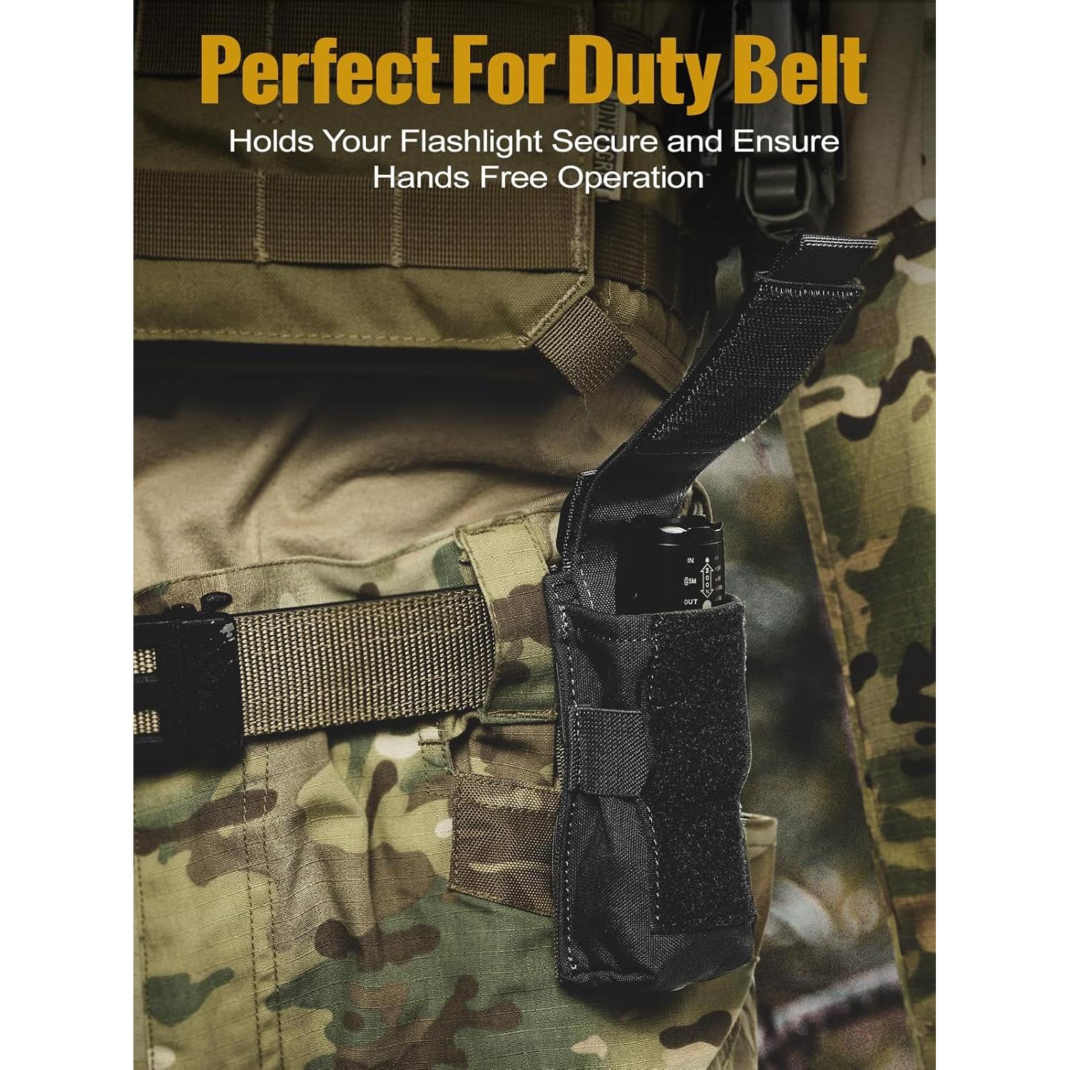 Portaflash Táctico OneTigris Molle Nylon 1000D Negro