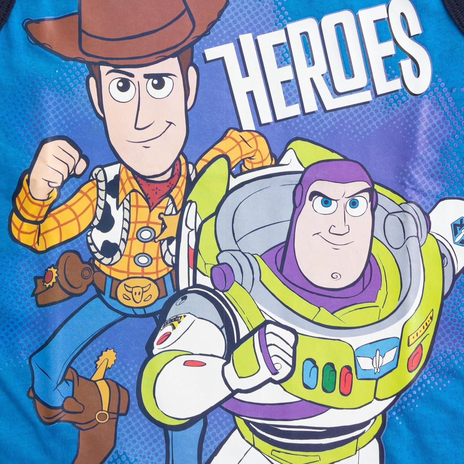 Camisetas Sin Mangas Disney Toy Story Woody y Buzz 2T Azul/Gris