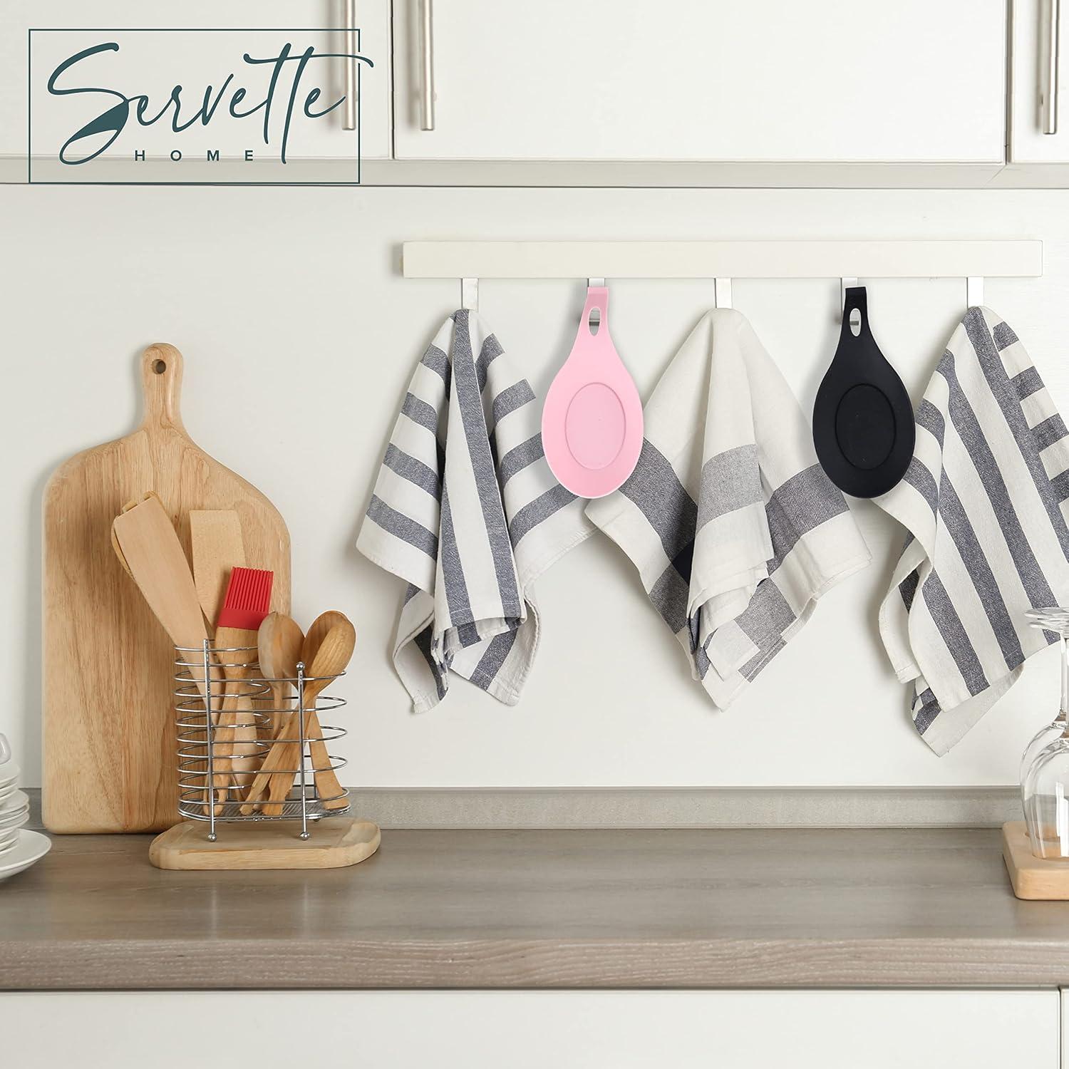 Soporte de Cuchara de Silicona Servette Home - Negro