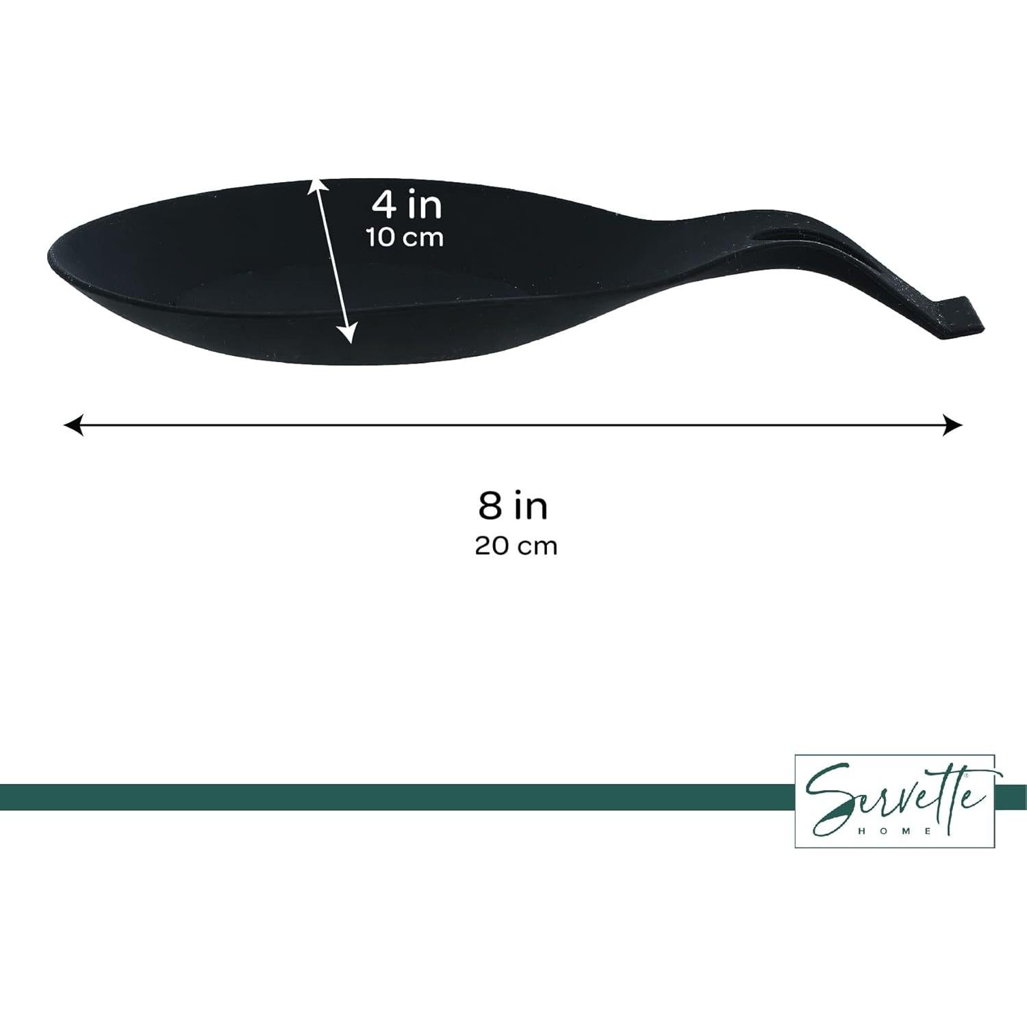 Soporte de Cuchara de Silicona Servette Home - Negro