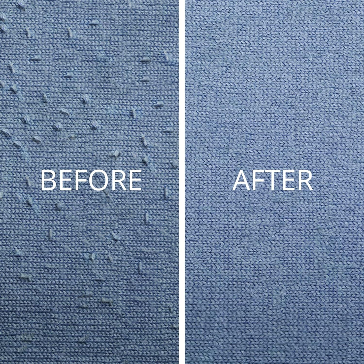 GLEENER Compact Fabric Shaver & Lint Brush | Battery-Free Ultimate Travel Pilling Remover | Adjustable Depiller for Clothing & Furniture (White in Retail Printed Box)