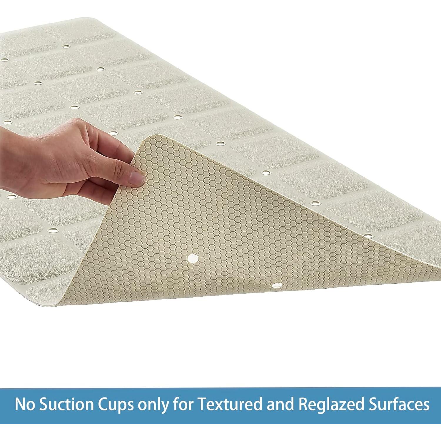 Alfombrilla de Baño Plegable Webos 91x45 cm Antideslizante Beige