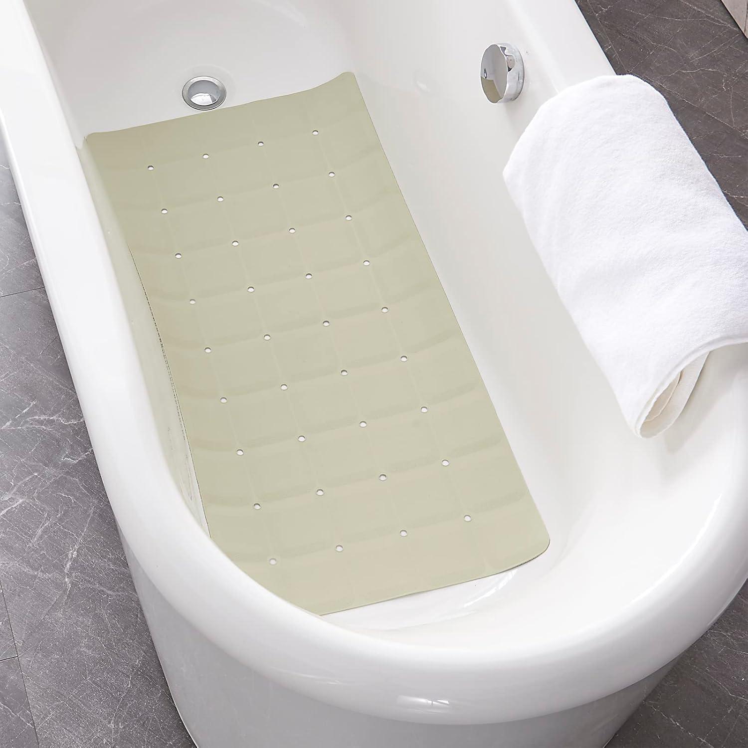Alfombrilla de Baño Plegable Webos 91x45 cm Antideslizante Beige