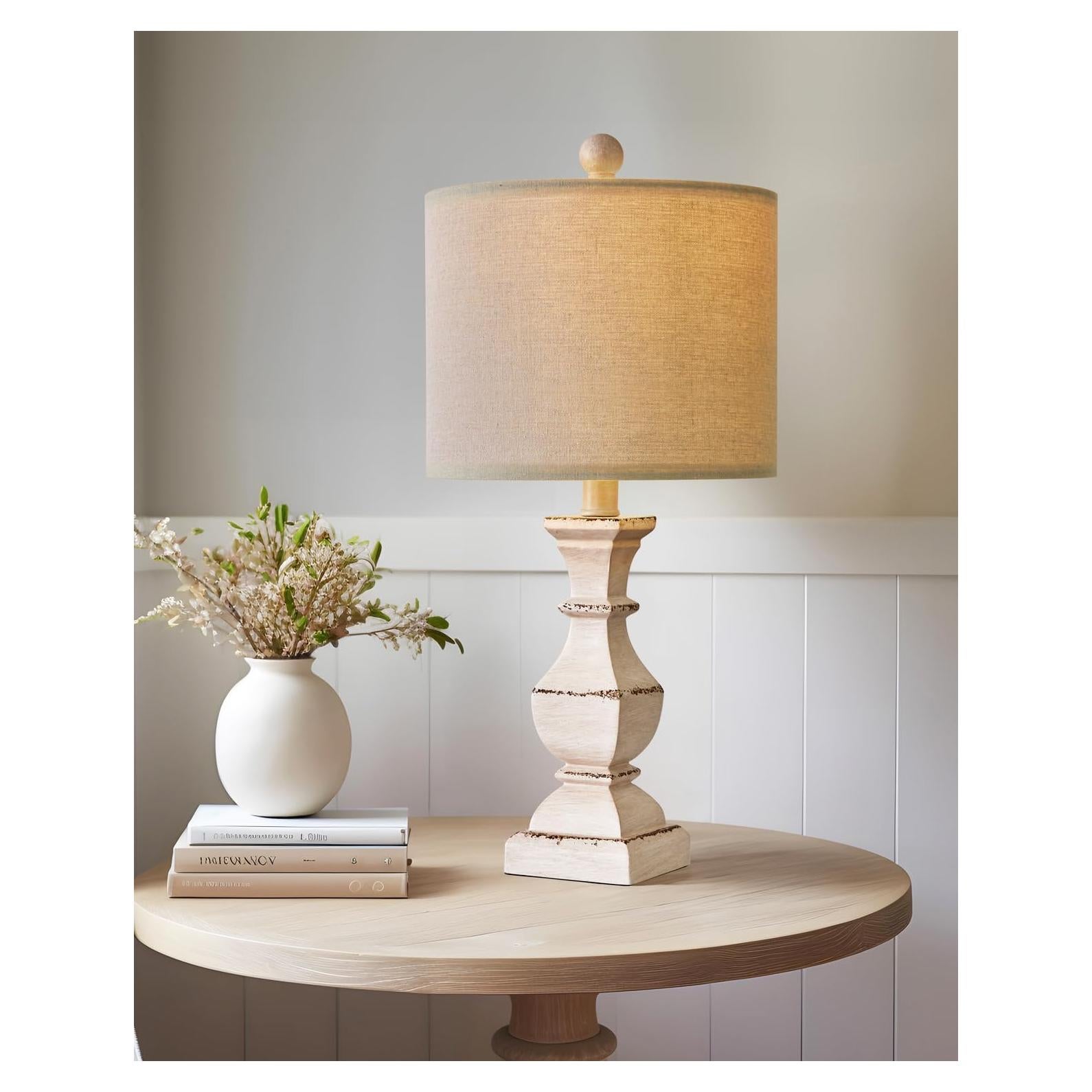 Lámpara de Mesa Vintage PoKat 52 cm Beige Antiguo