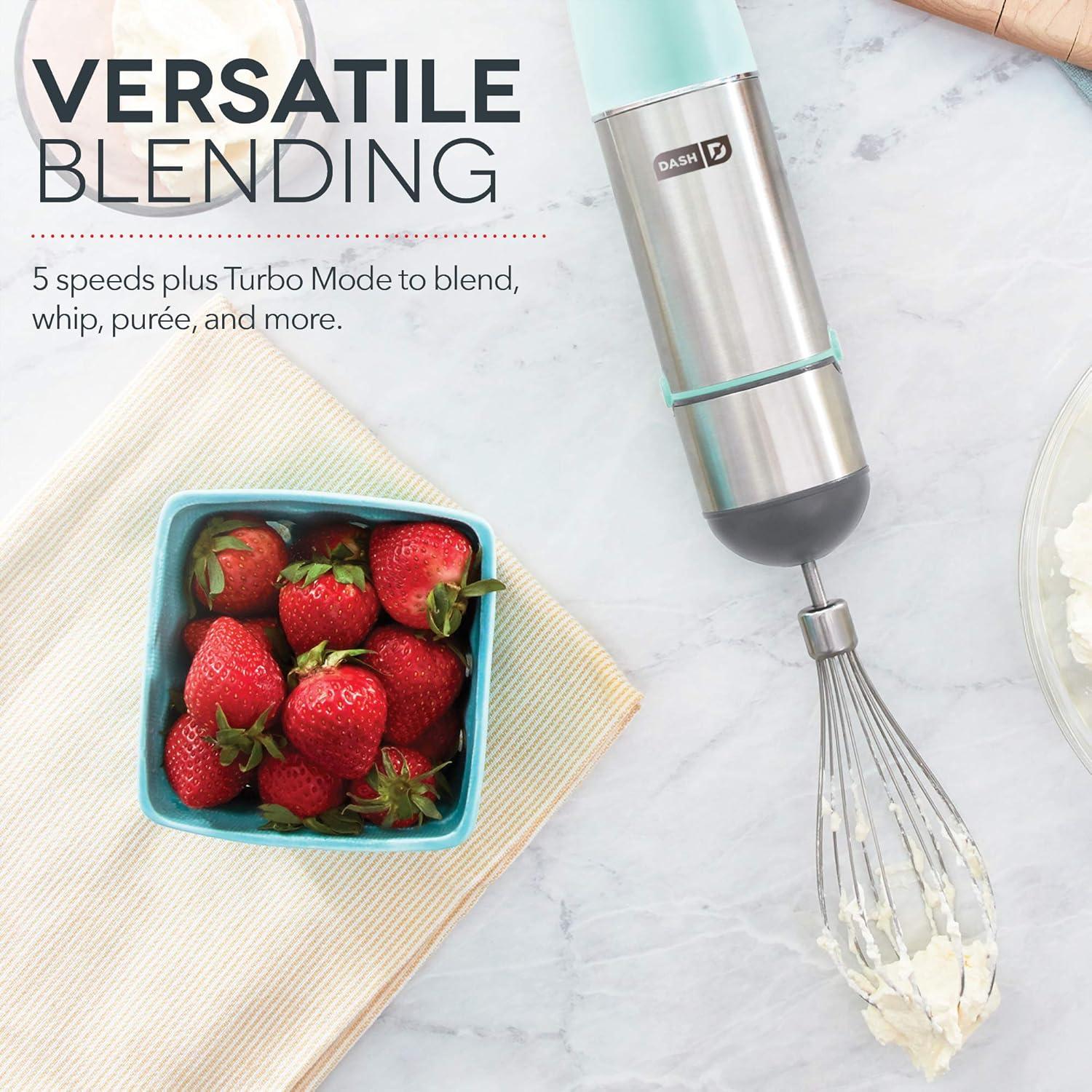 Batidora de Inmersión Dash Chef Series 5 Velocidades Aqua