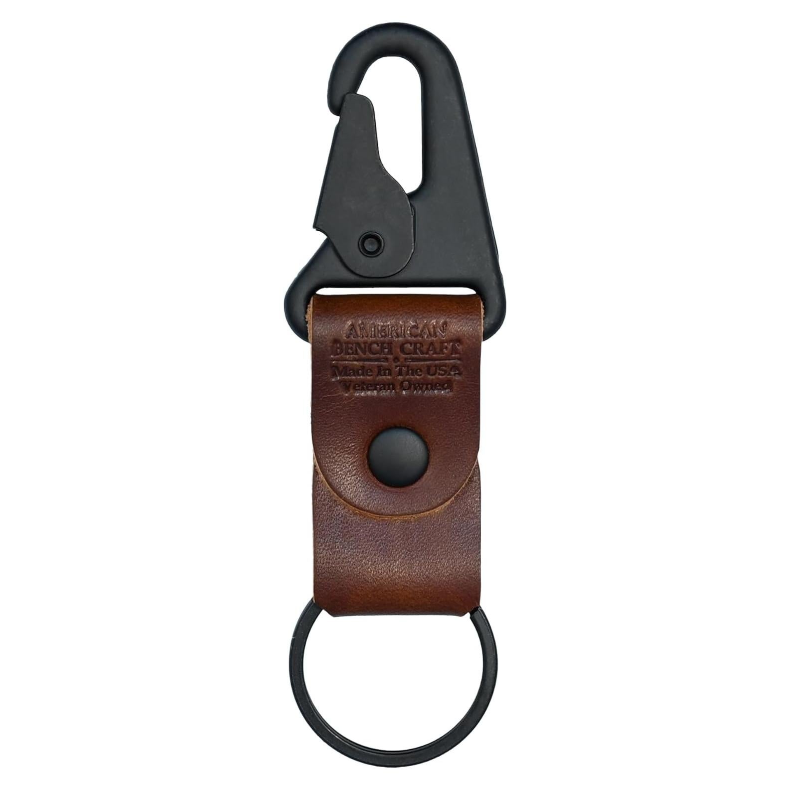 Llave Táctica American Bench Craft de Cuero Marrón