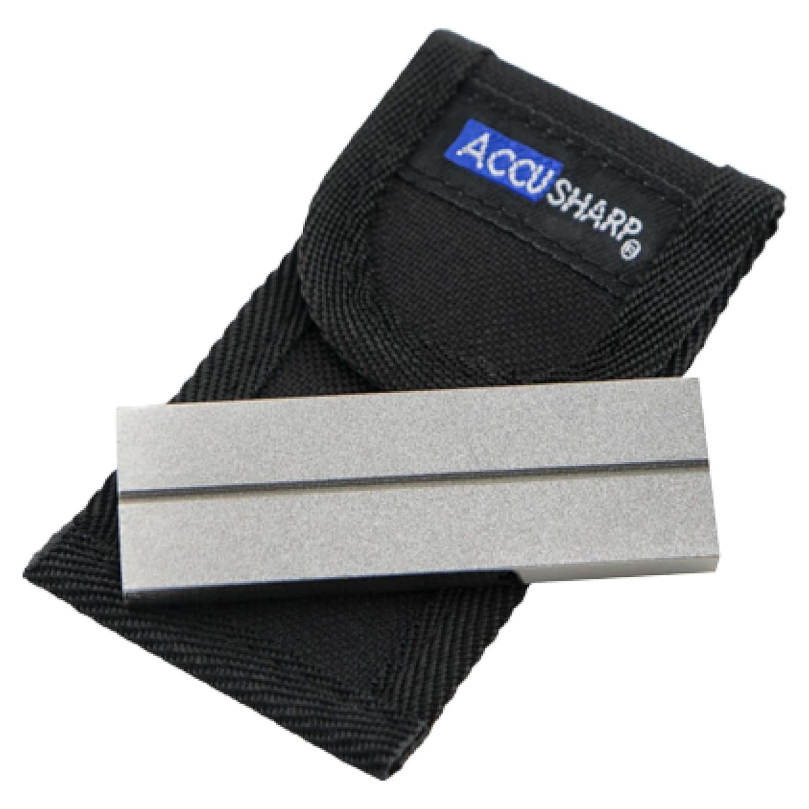 Afilador de bolsillo AccuSharp con piedra de diamante 8 cm