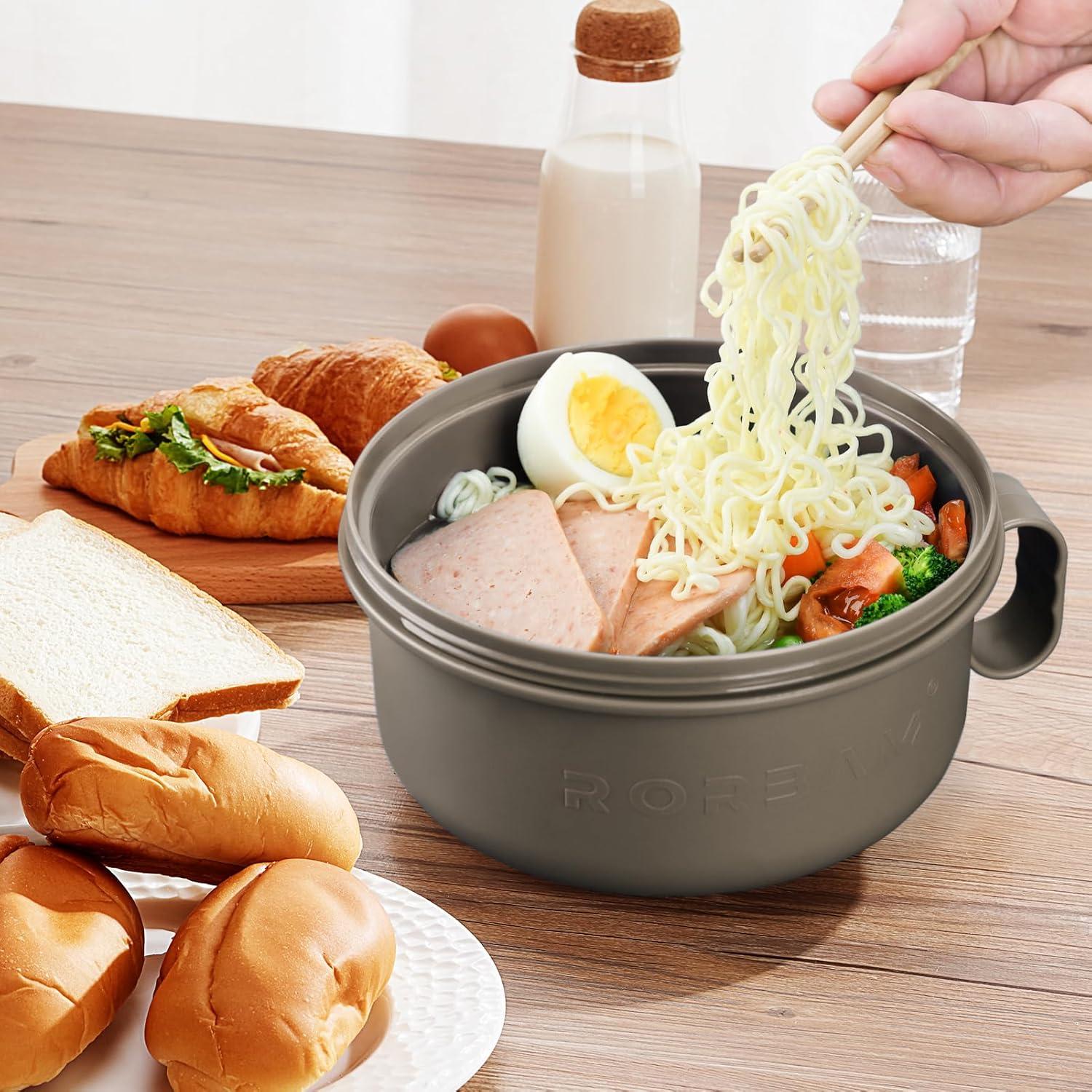 Tazón de Ramen RORBAM 1.42 L Microondas Beige Libre BPA
