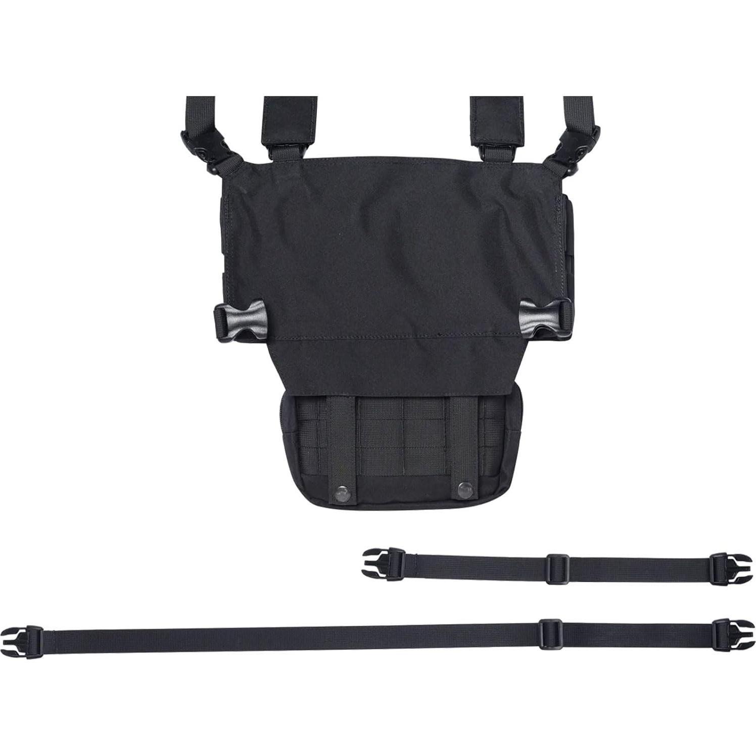 Beretta Chest Rig Táctico Negro con Bolsillos MOLLE