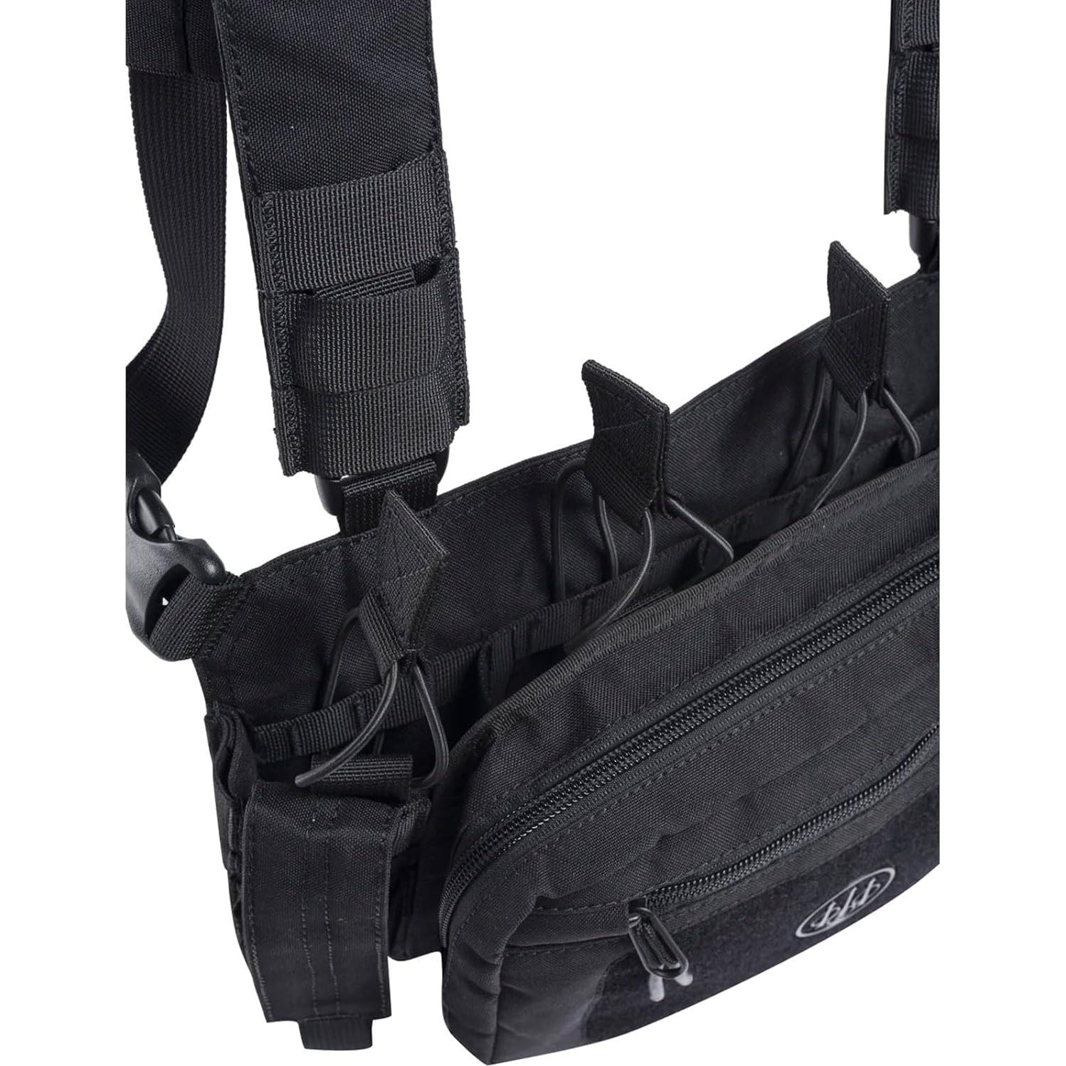 Beretta Chest Rig Táctico Negro con Bolsillos MOLLE