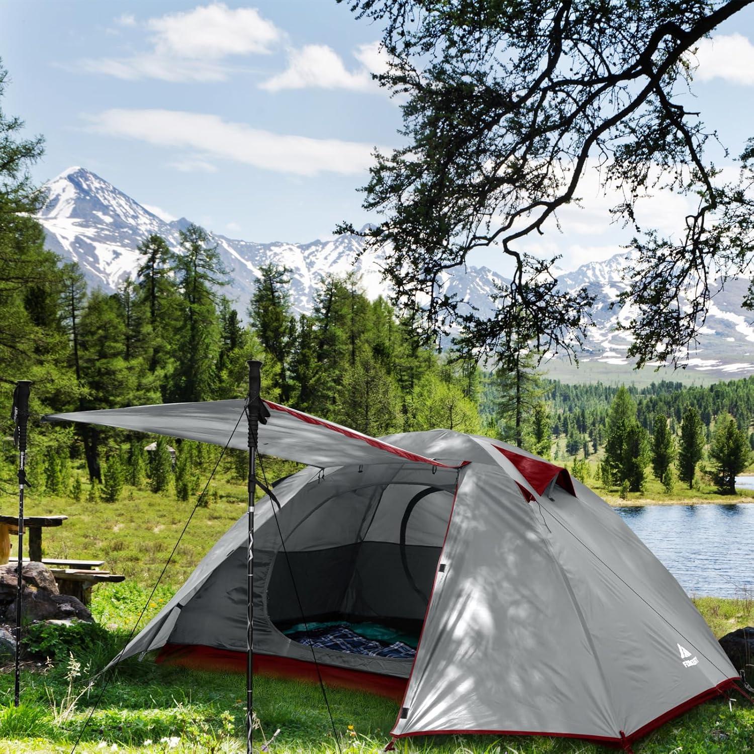 Carpa Camping Forceatt 2 Personas Domo Impermeable 220x130x110cm