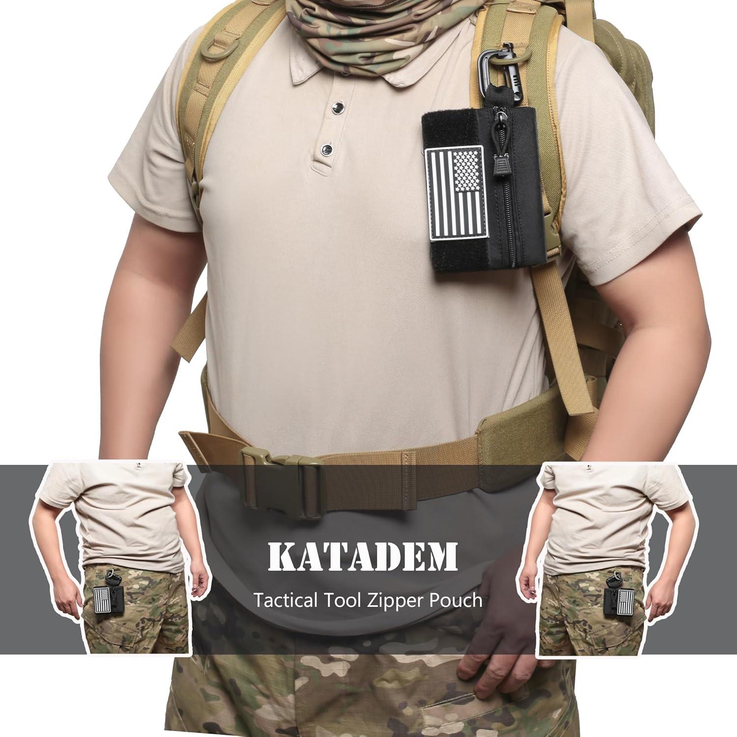 Bolsa Táctica Katadem GPP 3 Piezas con Cremallera y Parche