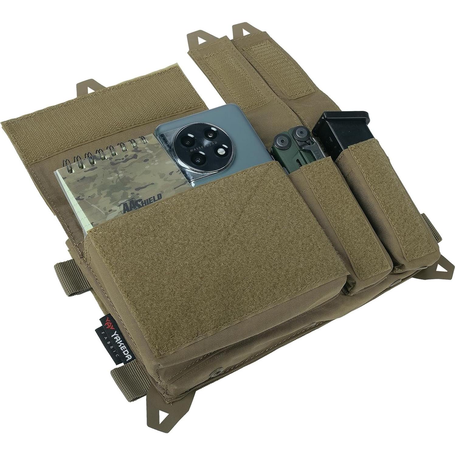 Porta Revistas Táctico YAKEDA Triple con Hebillas UTX