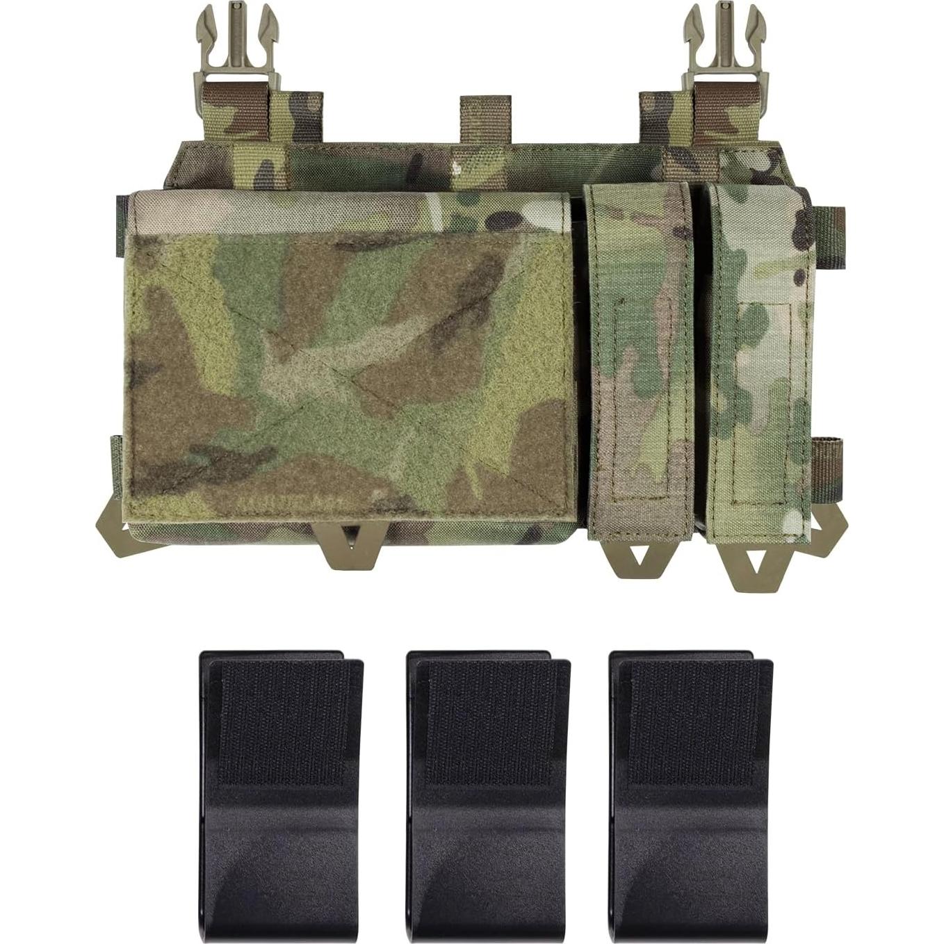 Porta Revistas Táctico YAKEDA Triple con Hebillas UTX