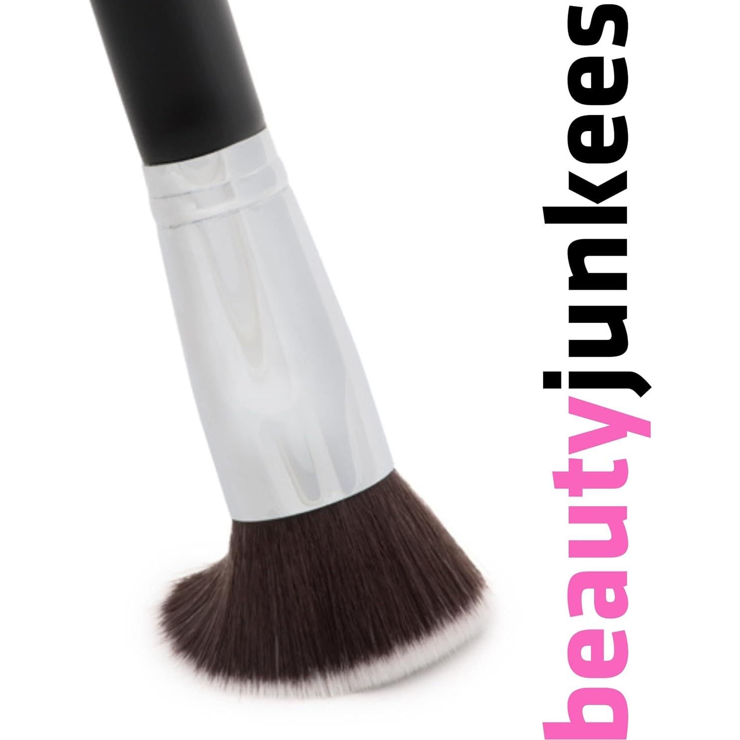 Brocha Kabuki de Base Plana Beauty Junkees - Sintética 16cm