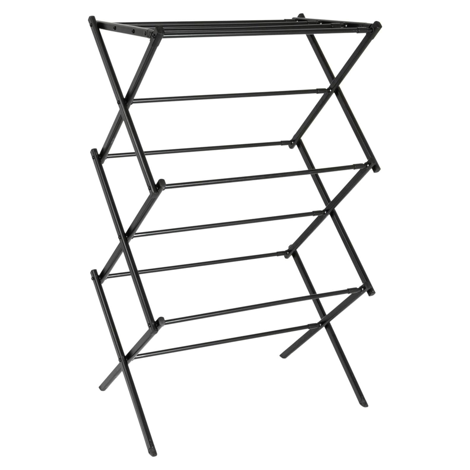 Soporte de Secado Plegable Household Essentials 108 cm Negro