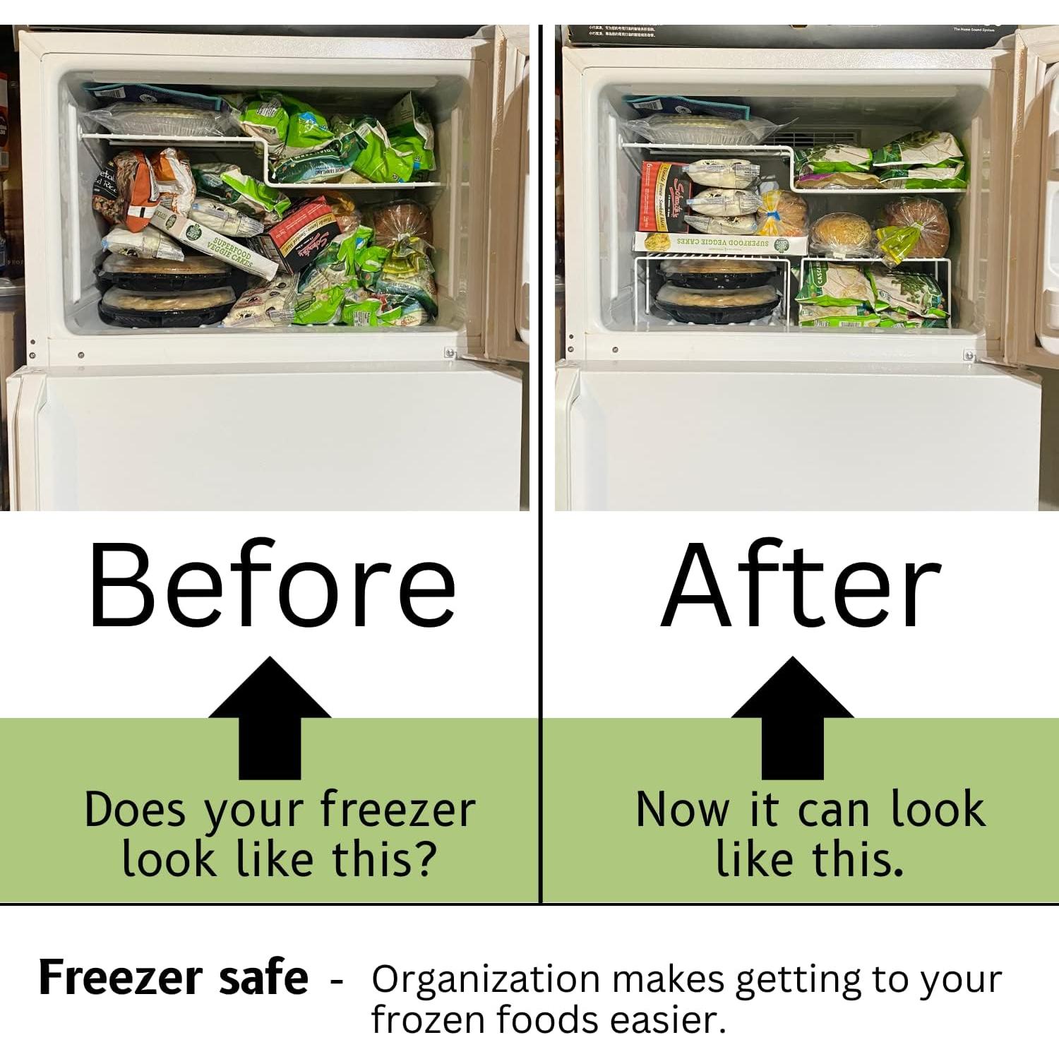 Organizador de Estante de Alambre Evelots - Juego de 4 - Negro