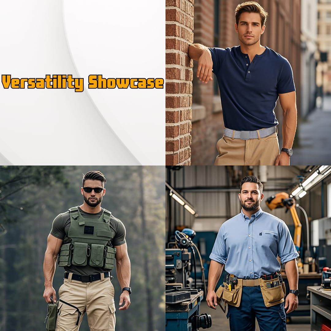 Cinturón Táctico Militar Vyxoran Nylon Ajustable 119 cm Azul