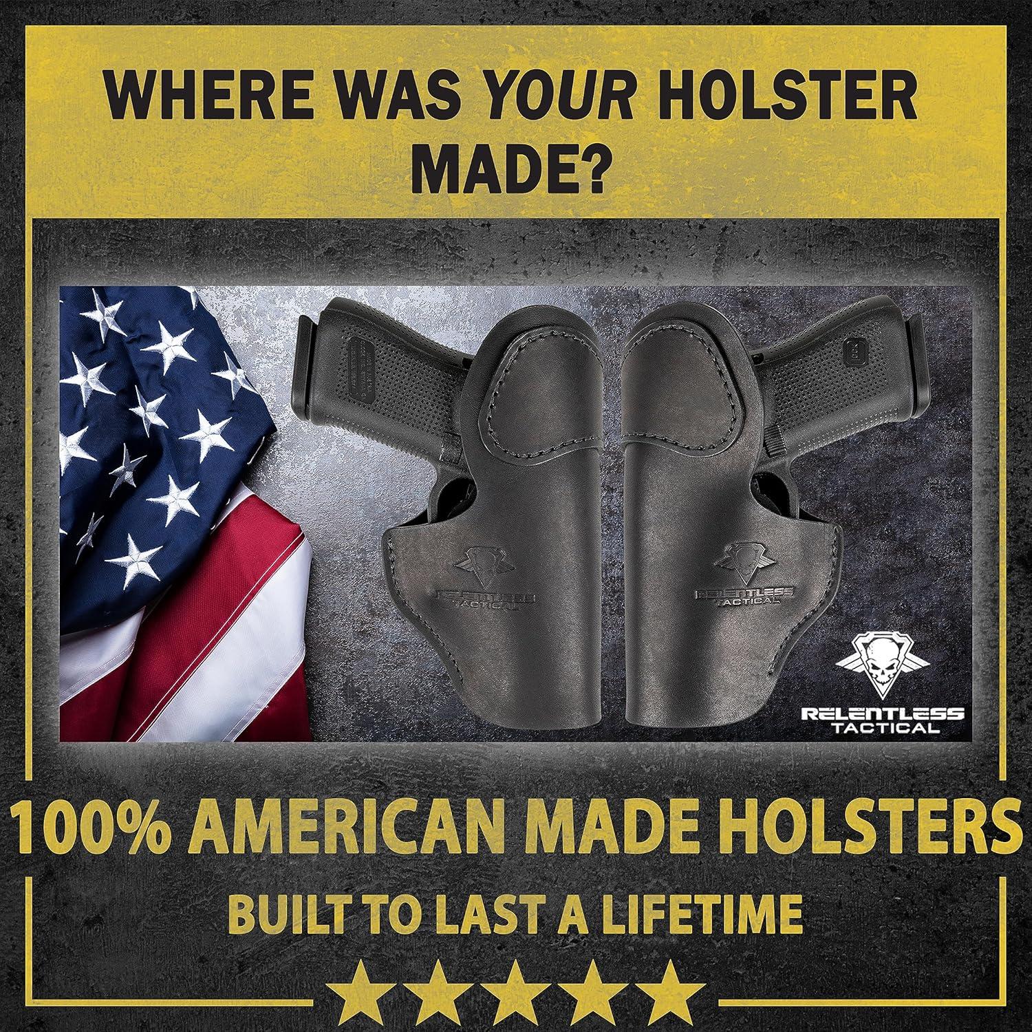 Funda IWB Cuero Relentless Tactical para Pistolas 1911