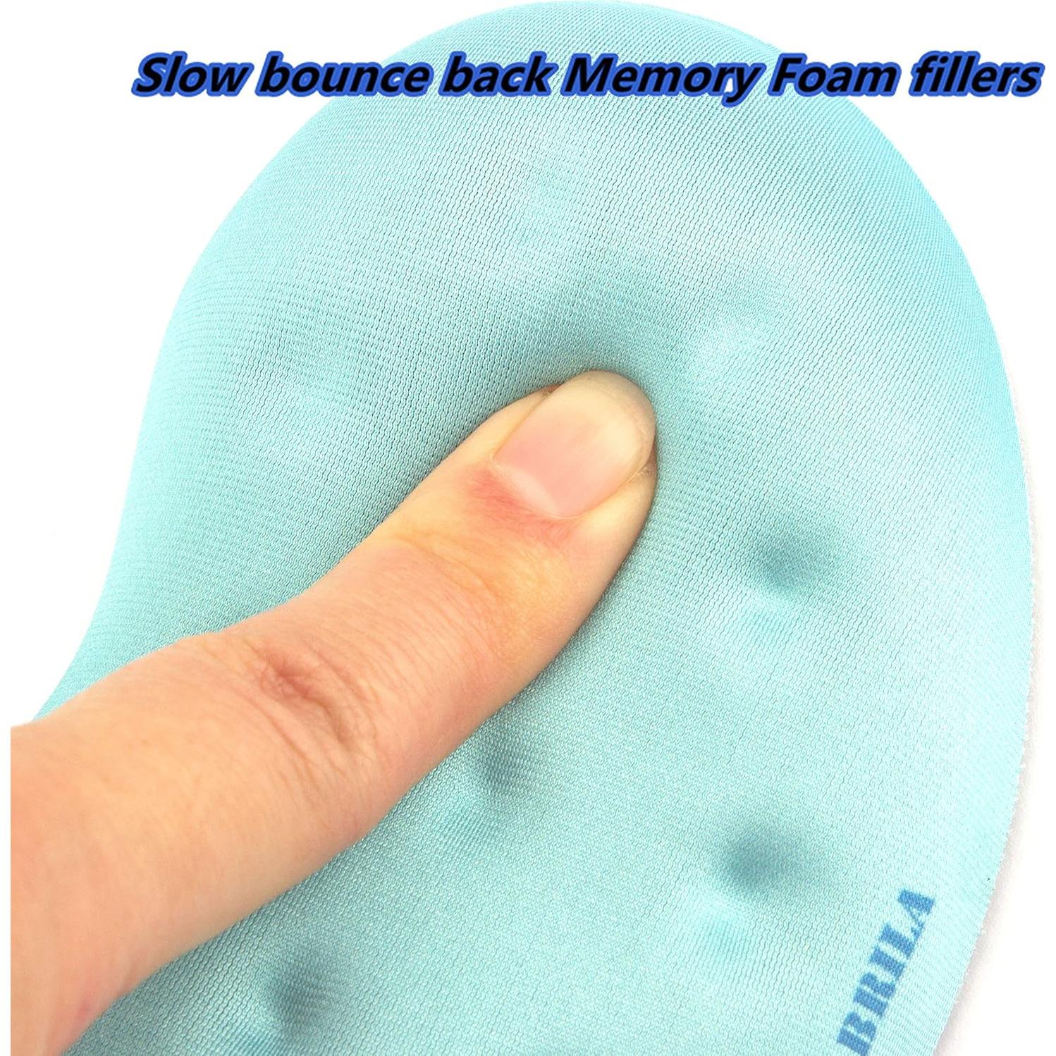 Almohadilla de Soporte para Muñeca BRILA Ergonómica Acuamarina