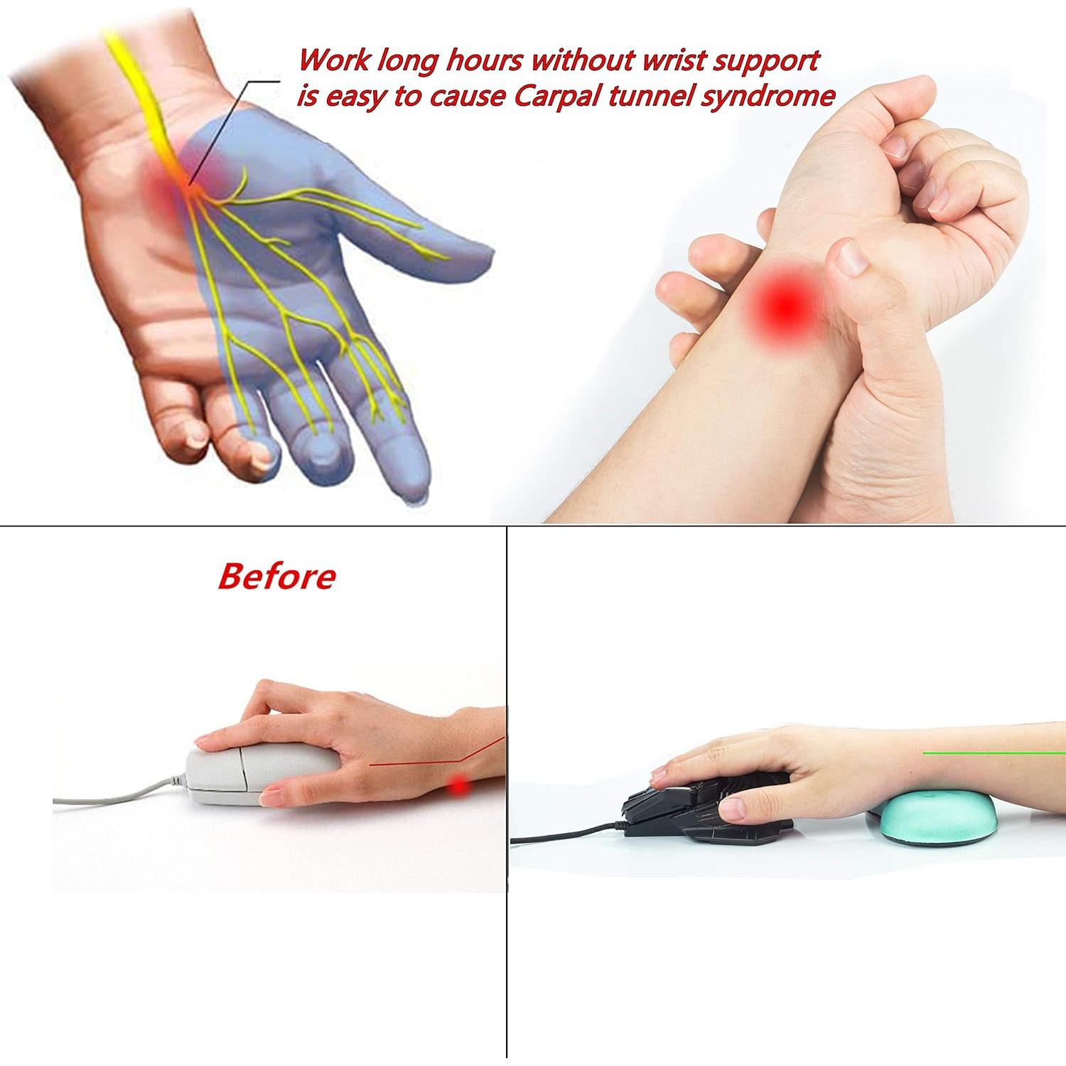 Almohadilla de Soporte para Muñeca BRILA Ergonómica Acuamarina