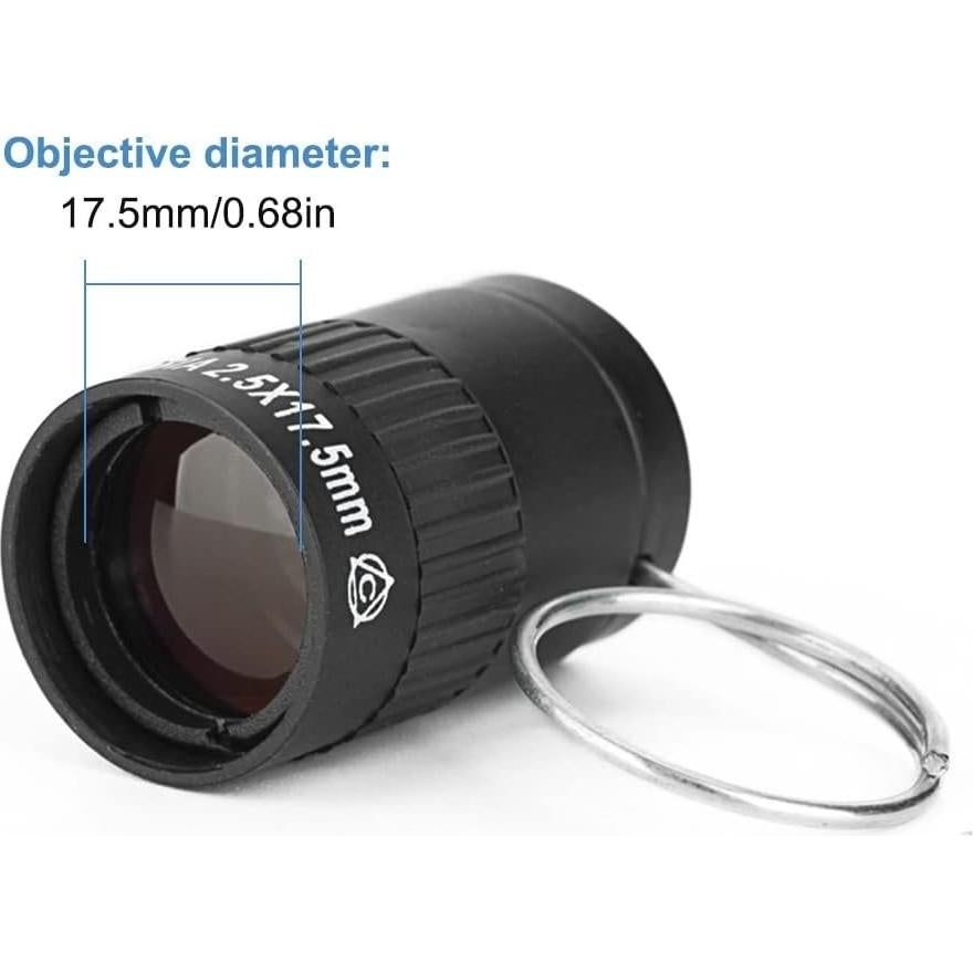 Mini Telescopio Monocular MiOYOOW 2.5X Portátil 17.5mm