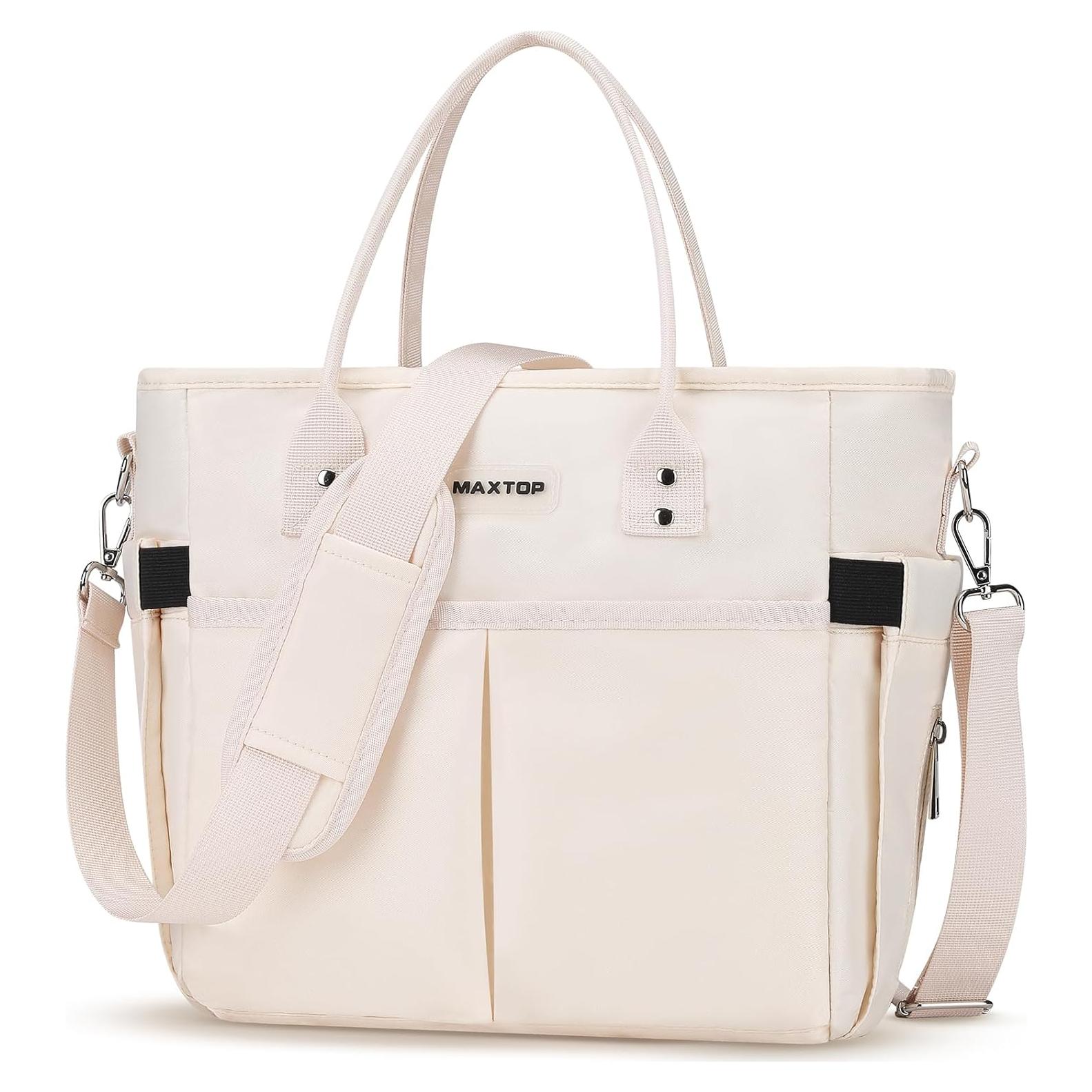 Bolsa de Almuerzo Aislada MAXTOP Beige 11L con Bolsillos