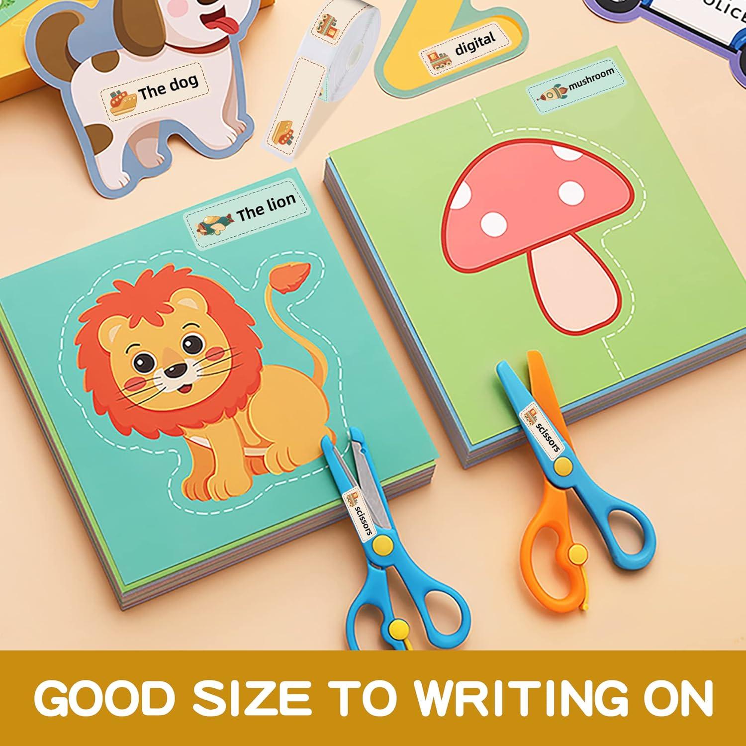 Labels for D11/D110/D101 Label Maker, 2 Rolls(310PCS) Label Sticker Waterproof Oil-Proof Thermal Labels for Name,Address Return,Baby Bottles,Clothes,School,Christmas Supplies (0.55"x1.57"Dream)