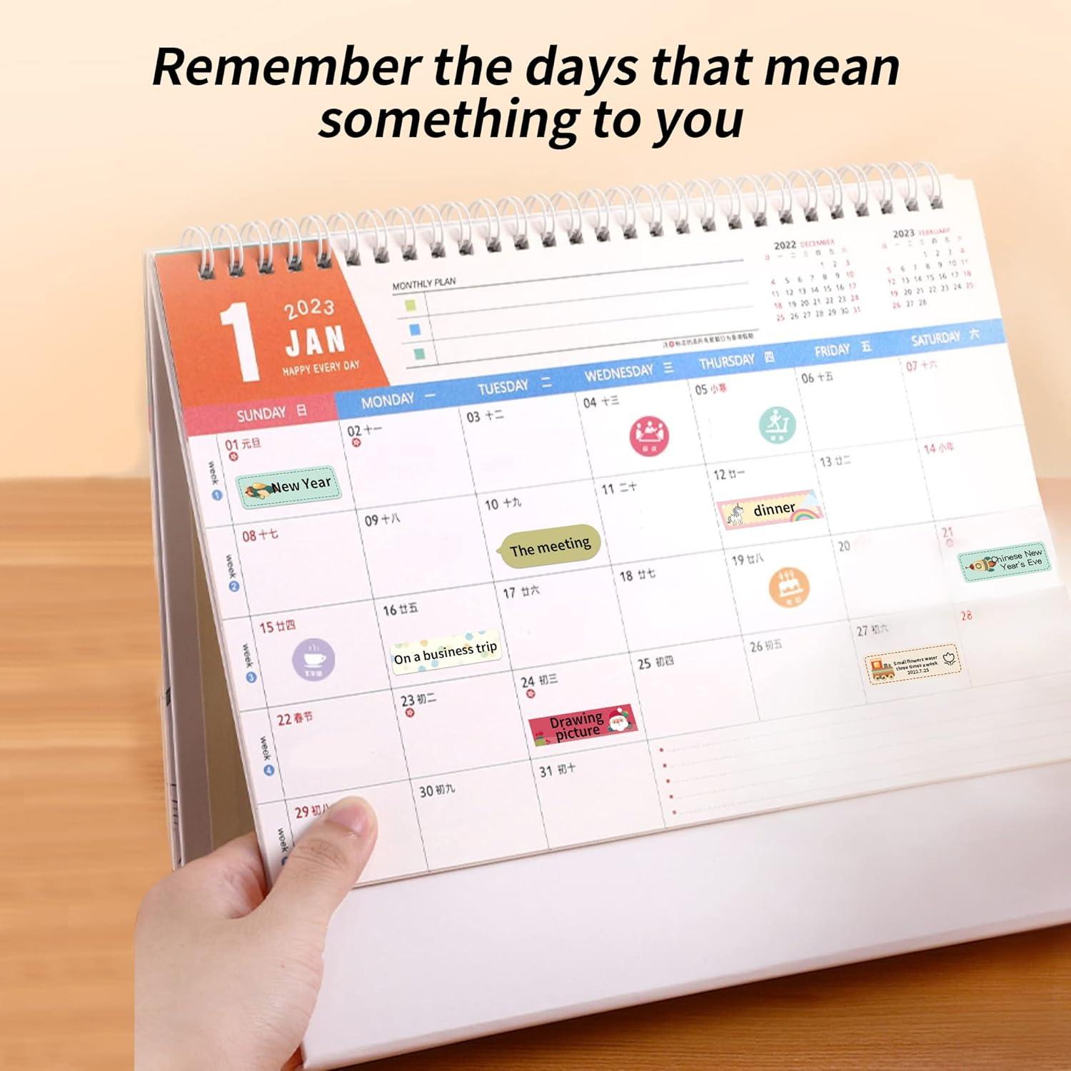 Labels for D11/D110/D101 Label Maker, 2 Rolls(310PCS) Label Sticker Waterproof Oil-Proof Thermal Labels for Name,Address Return,Baby Bottles,Clothes,School,Christmas Supplies (0.55"x1.57"Dream)