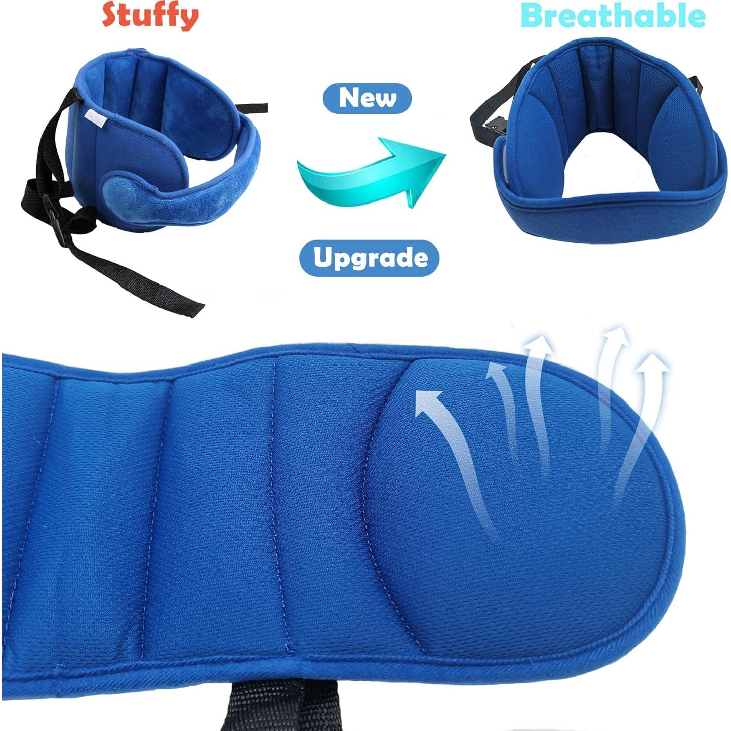 Banda de Soporte para Cabeza de Coche StoHua Azul Ajustable