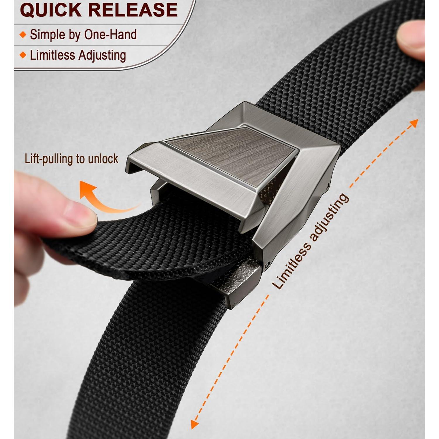 Cinturón Stretch KEMISANT para hombres - Ajustable y duradero