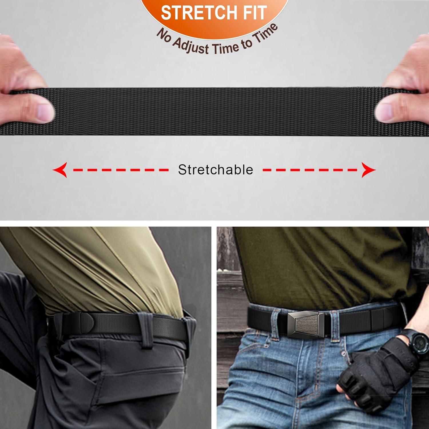 Cinturón Stretch KEMISANT para hombres - Ajustable y duradero
