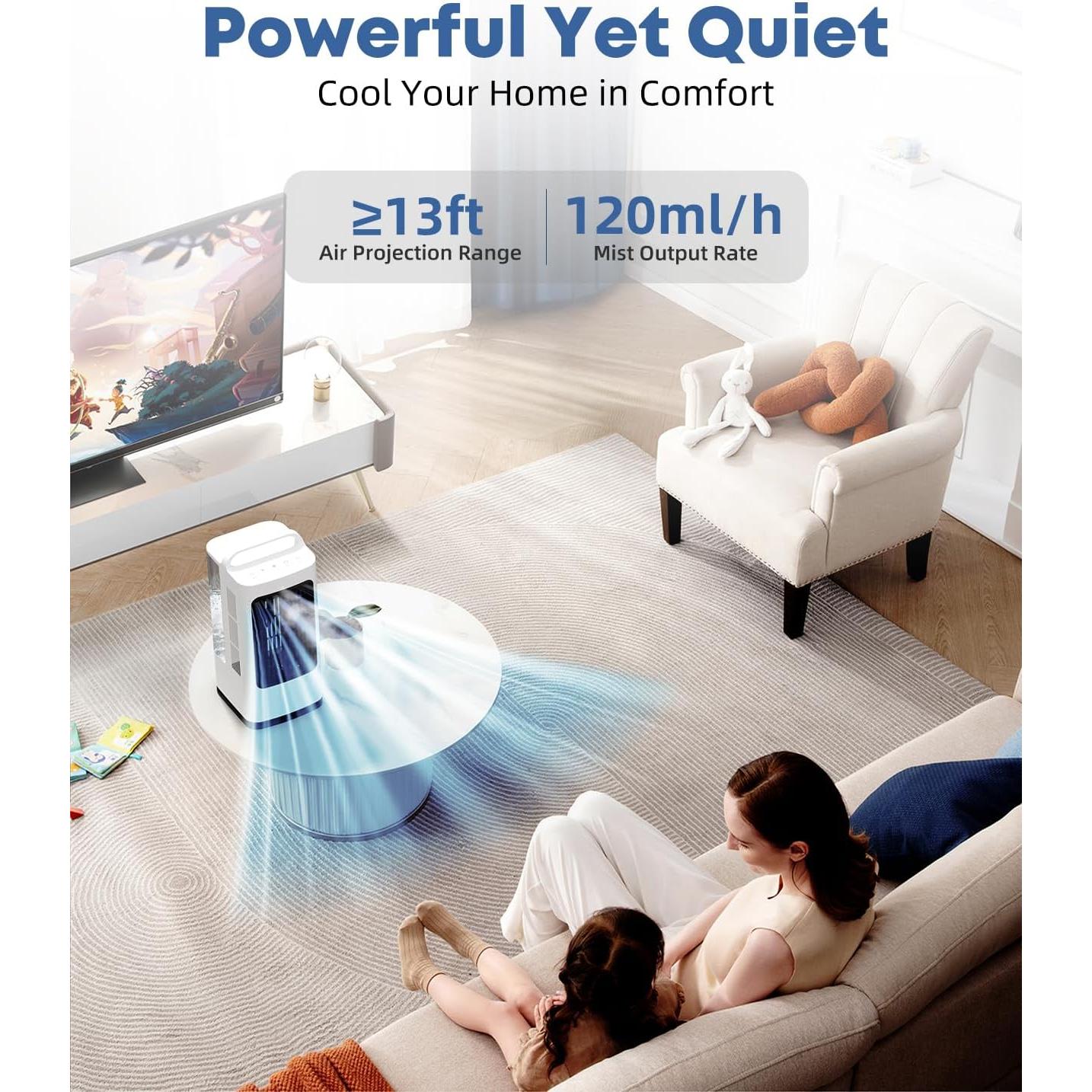 Acondicionador de Aire Portátil XAMATTS F01 1700ml Control Remoto